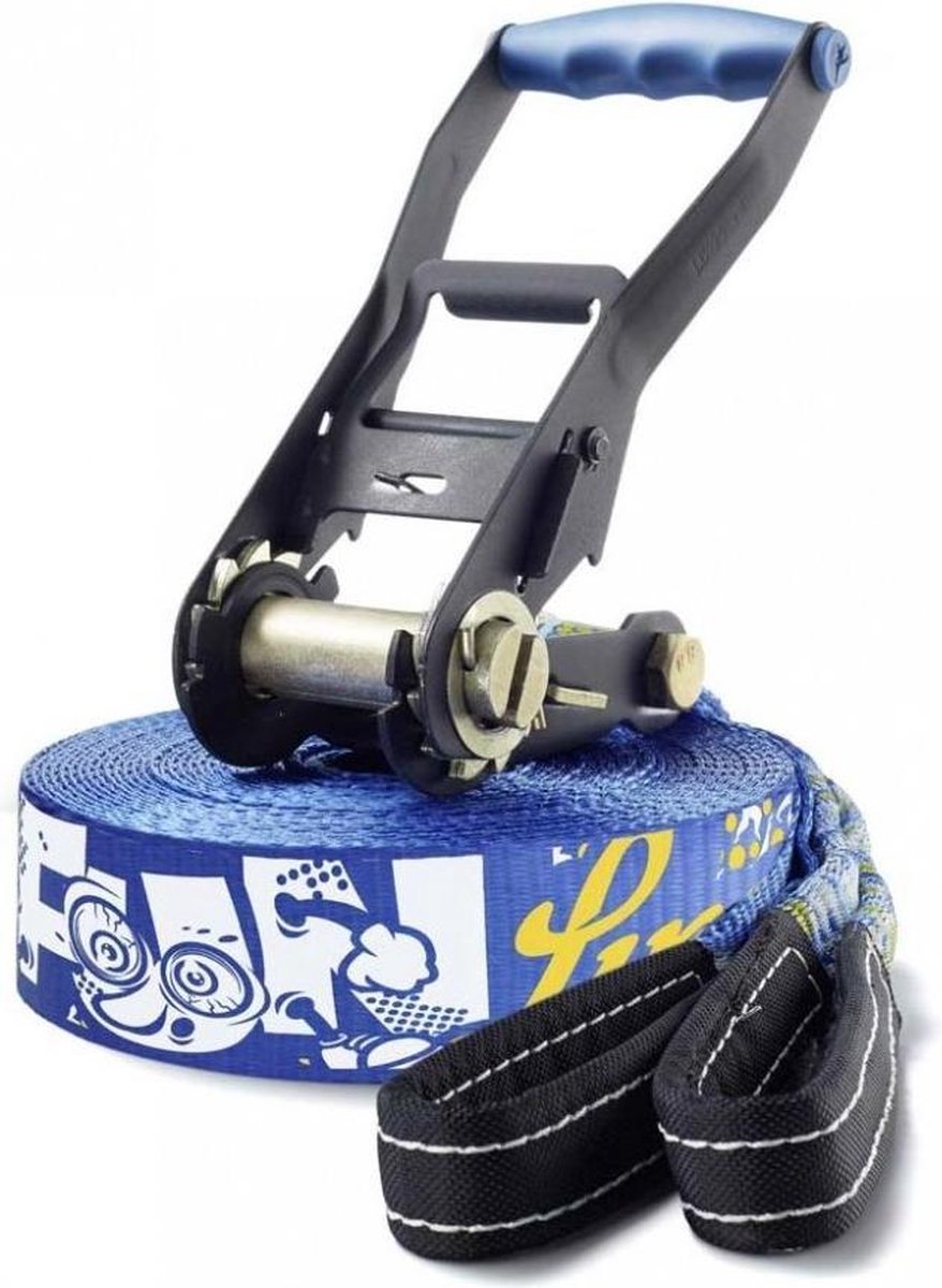 Gibbon Fun Line Slackline Treewear Set 15 meter - met boombescherming