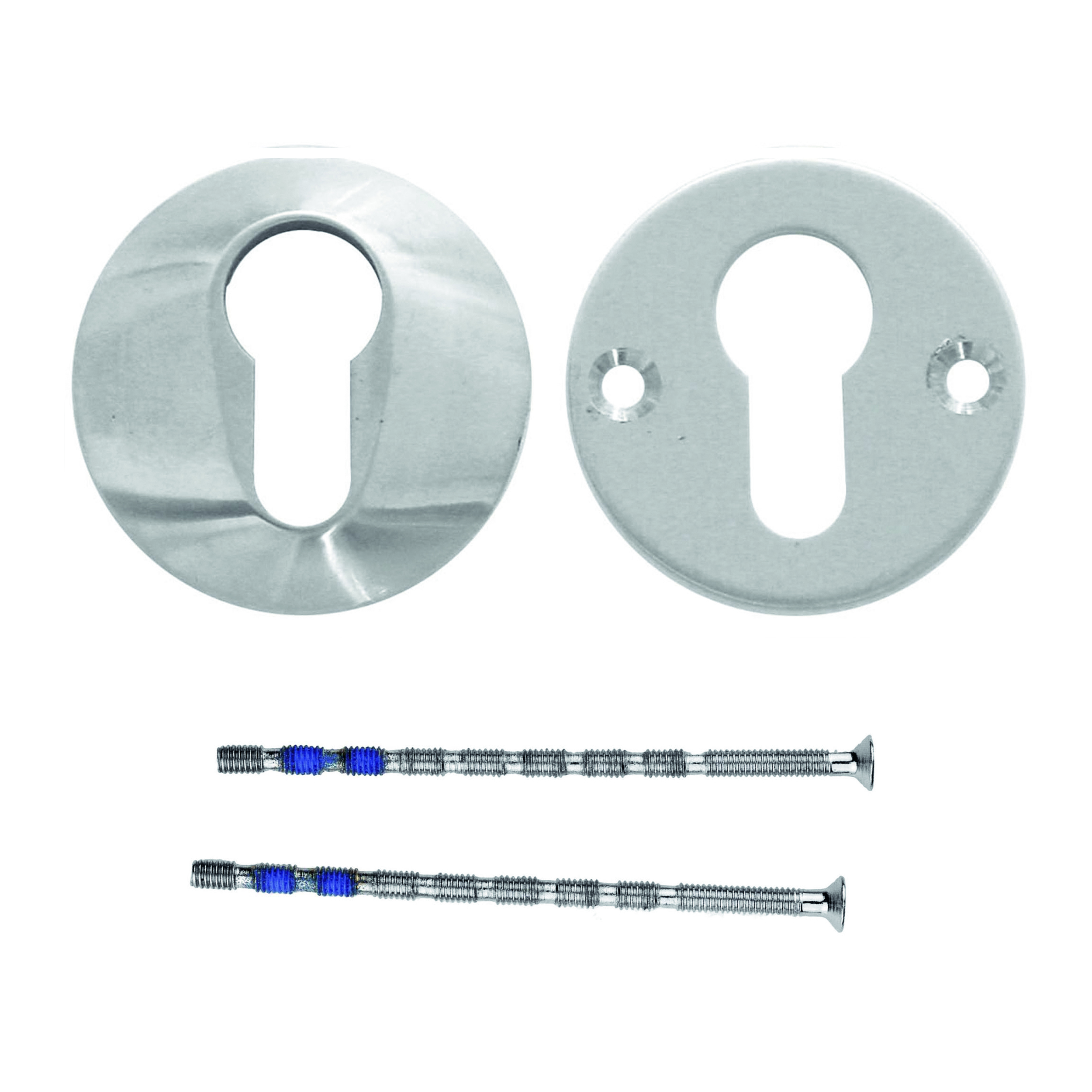 HDD Veiligheidscilinderplaatje Rond 10 mm Inox Plus