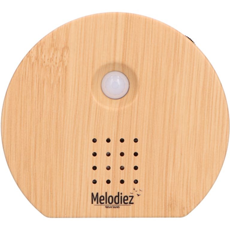 Melodiez Nature Box Eikenhout - Box met Natuurgeluiden 40/80/120 sec. - 9x1.5x10 cm - met Bewegingssensor - op Batterijen (incl.)