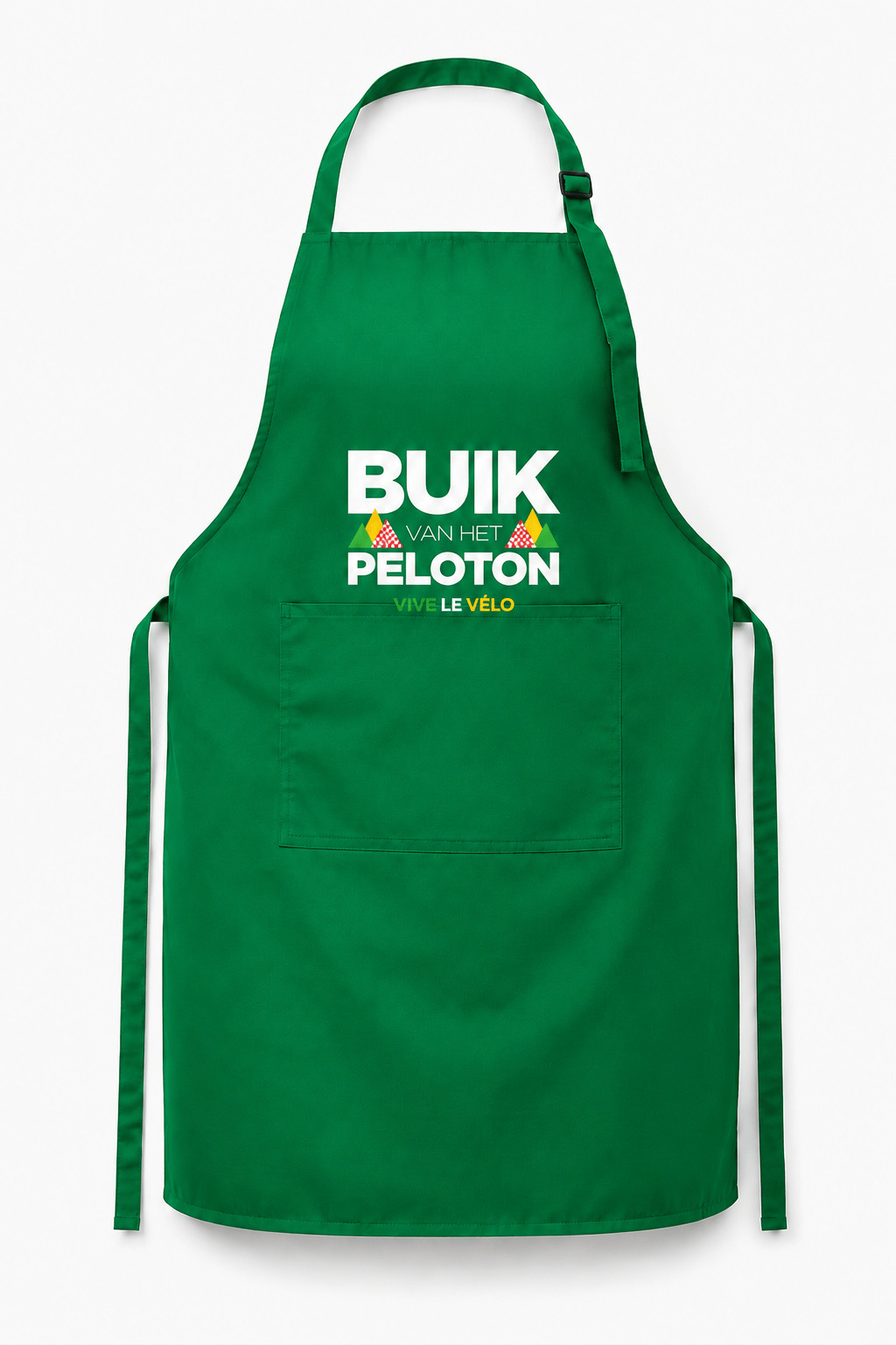 Vive Le Vélo Keukenschort Groen