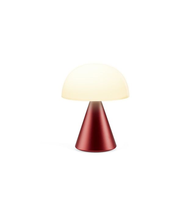 Lexon Mina L Tafellamp LED Rood 14x17 cm - met Dimmer