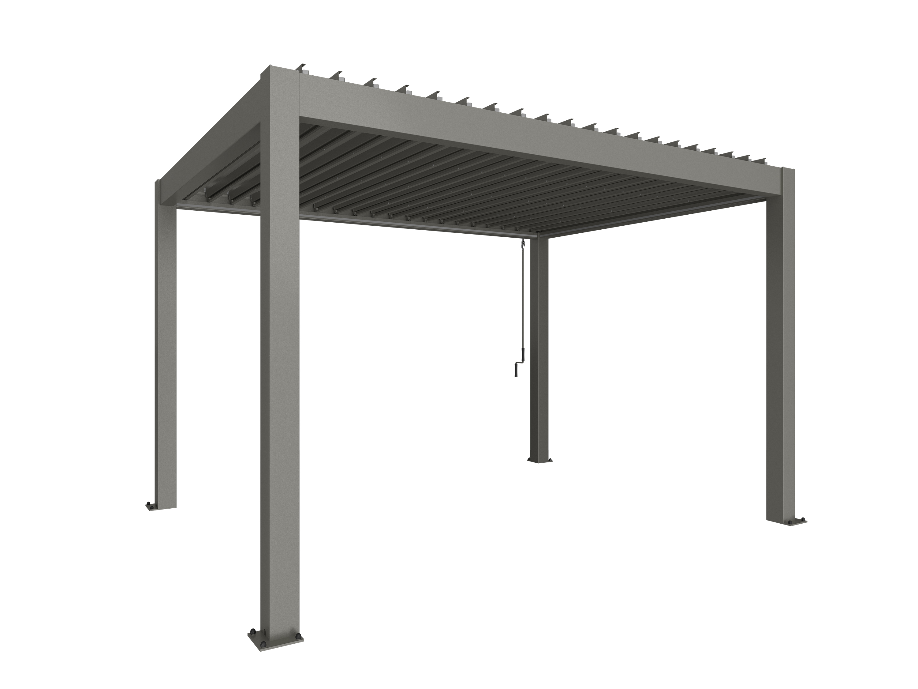 Biohort Pergola Metaal 4x3 m Kwartsgrijs