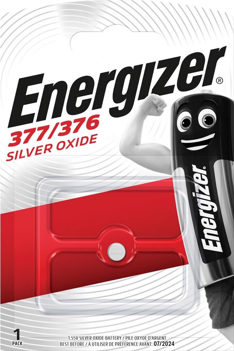 Energizer Knoopcelbatterij Silver Oxide - SR626EL/GP376/AG4 - op blister