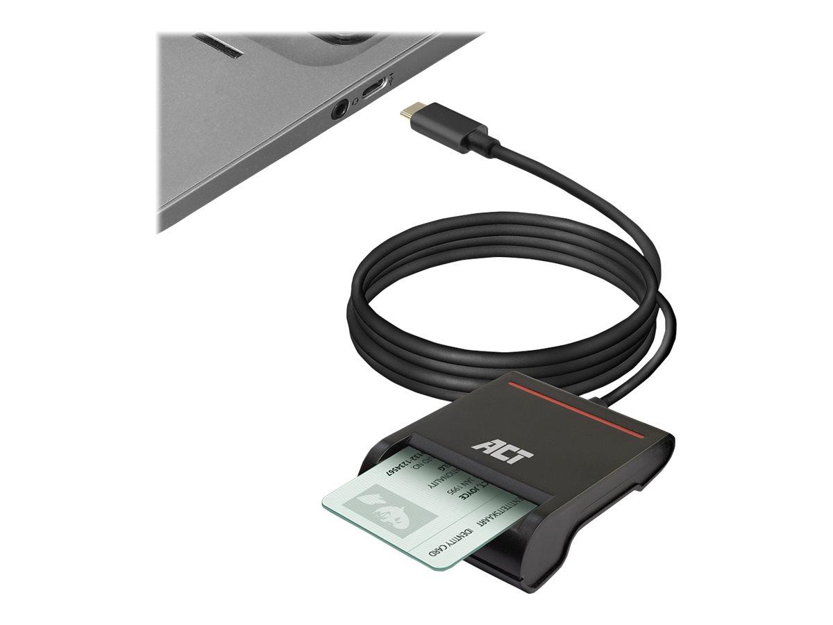 ACT AC6020 Digitale Smart Card E-ID Reader USB-C | 32134099