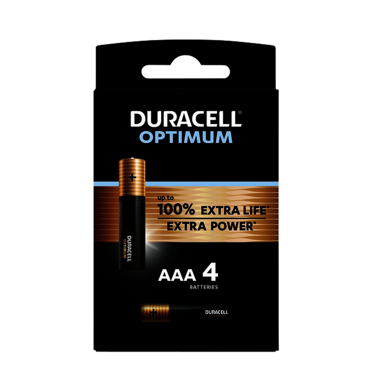 Duracell Optimum Batterij AAA MN2400/LR03 100 % Power - 4 stuks