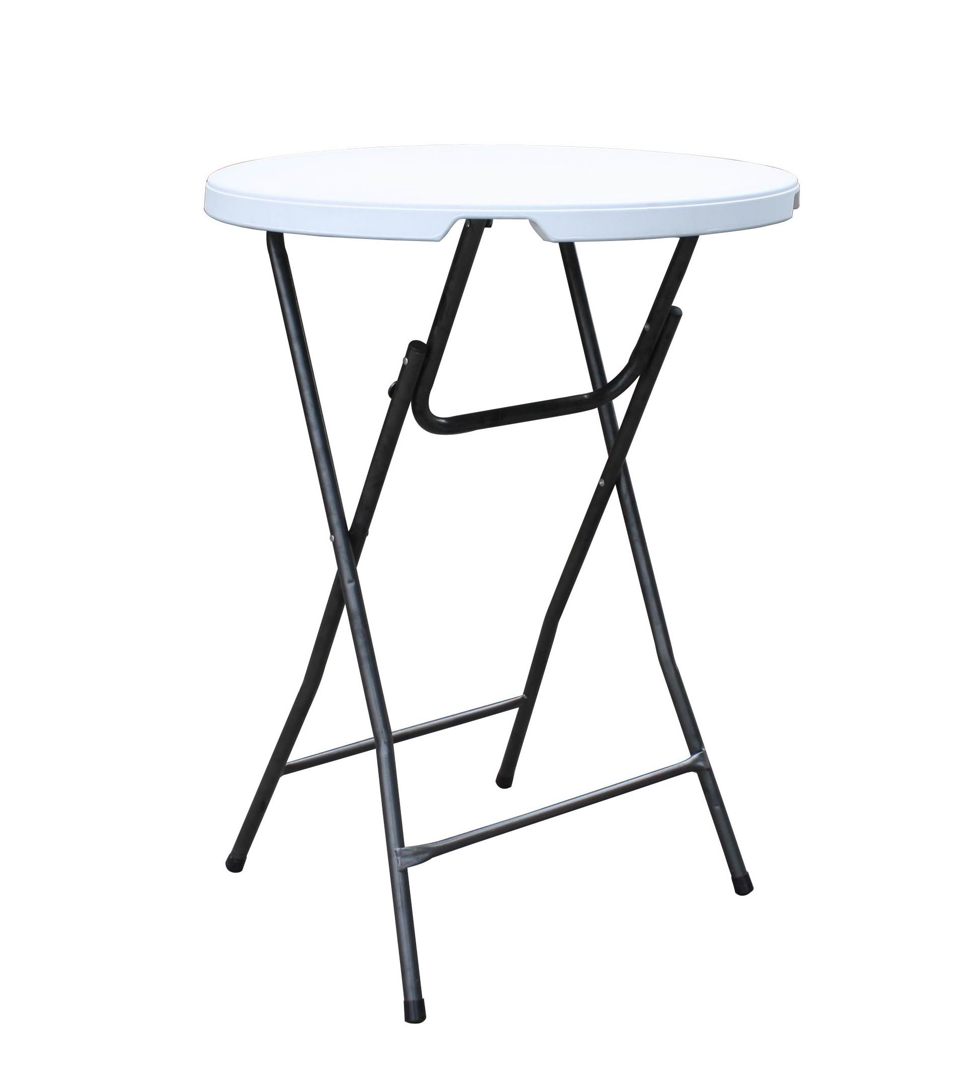 Partytafel diameter 80 cm Plooitafel 110 cm hoog