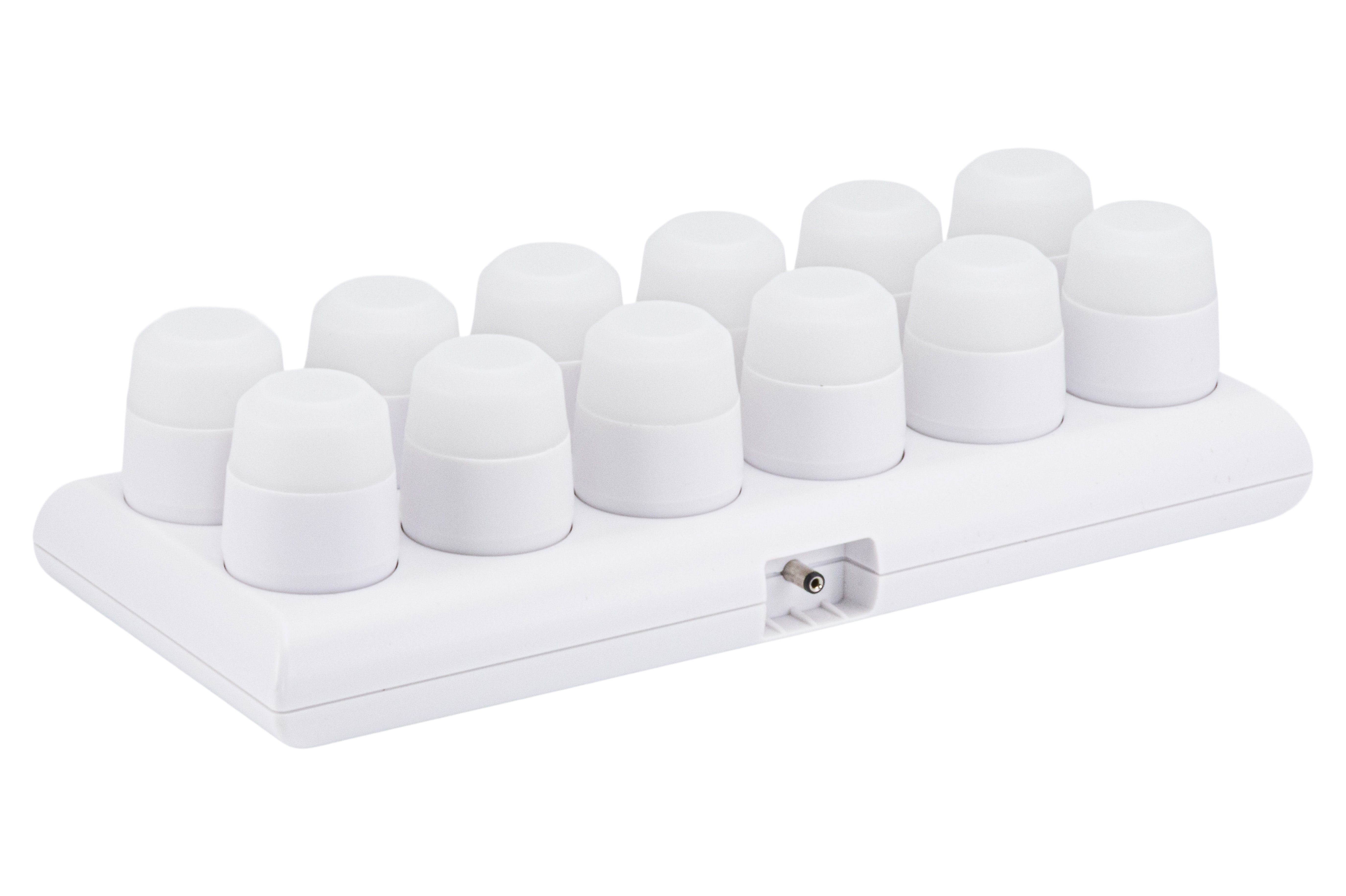 Securit Theelicht LED Warm Wit set 12 stuks - Wit - Oplaadbaar - met Afstandsbediening