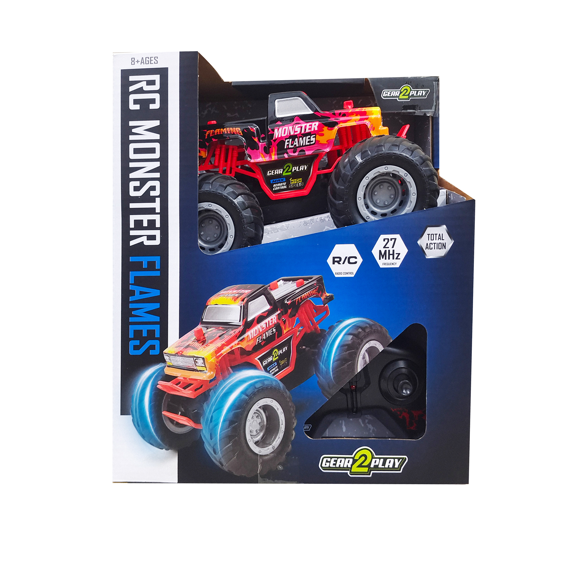Gear2Play RC Moster Flames 1:24 schaal 2.4 Ghz, 