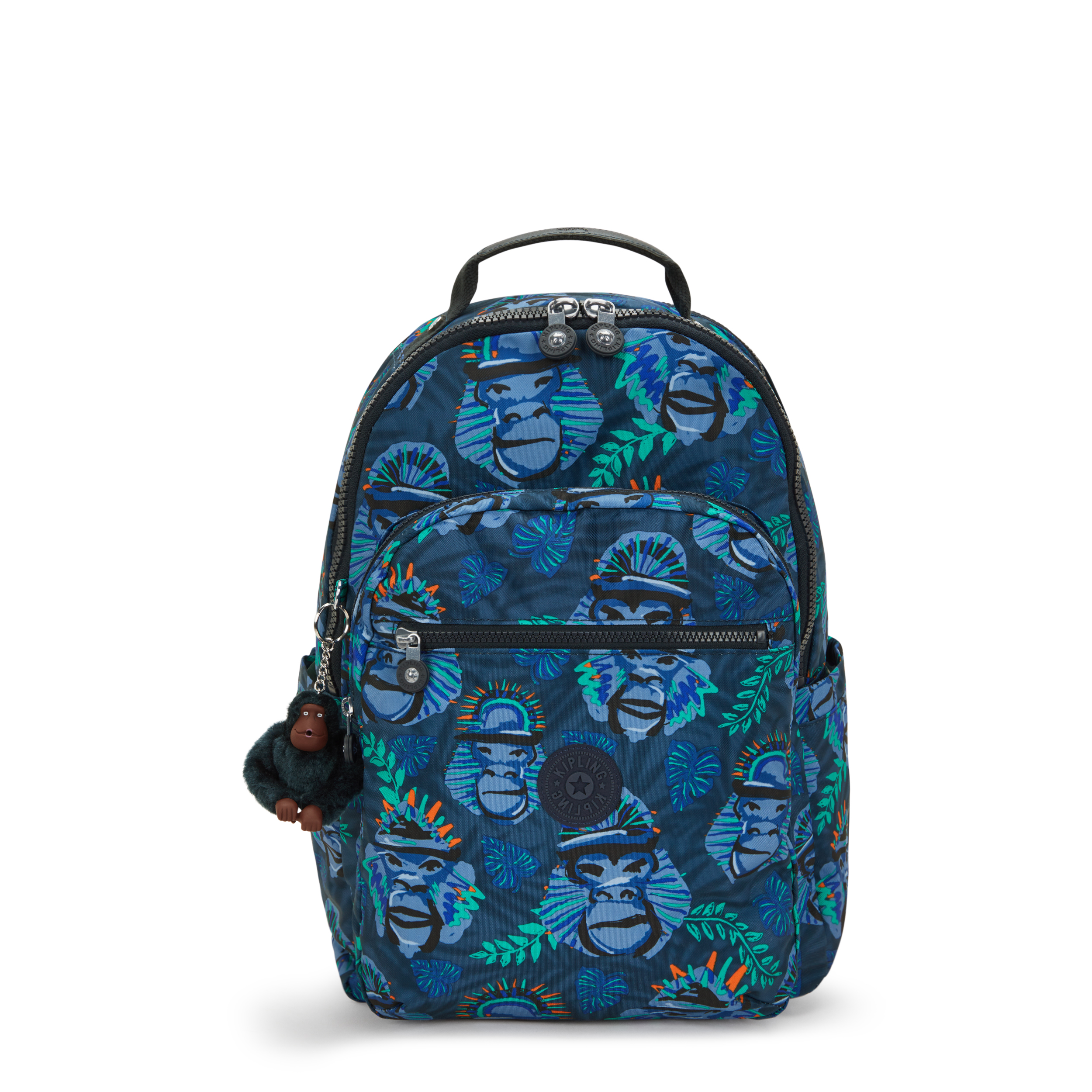 Kipling Rugzak Seoul College 32 l Blue Monkey Fun - 44x25x35 cm
