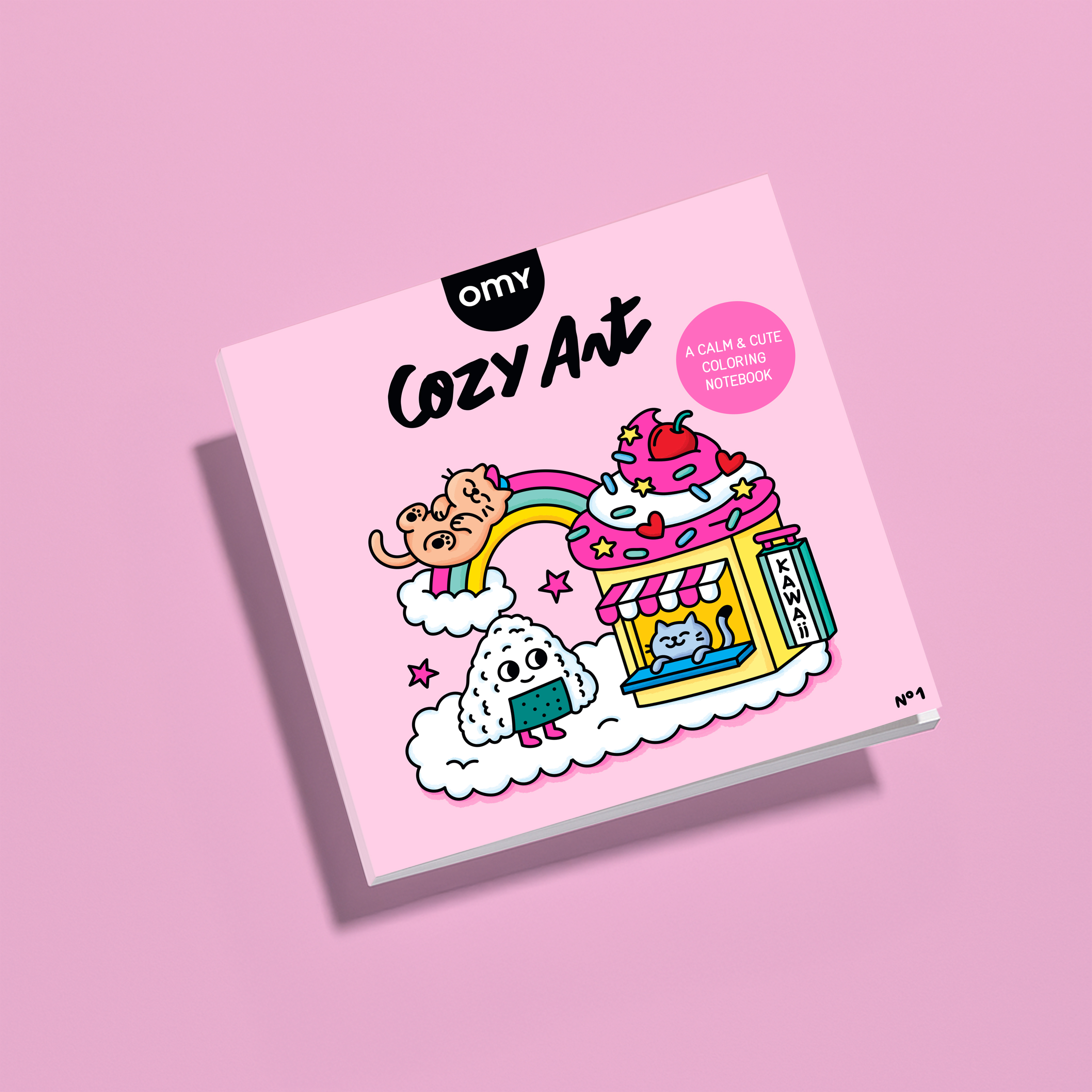 Omy Kleurboek Cozy Art Kawai 21x21 cm