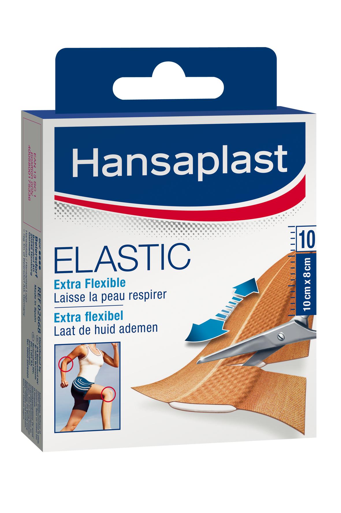 Hansaplast Pleister Elastic 10x8 cm