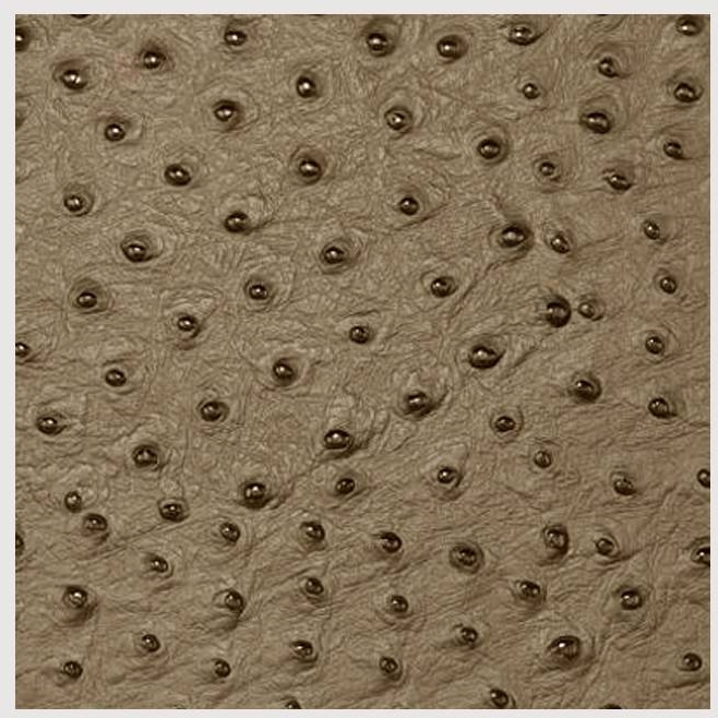 ONDERZETTER LEER EMU - 10x10cm DAFF LEATHERIXX - CEDAR