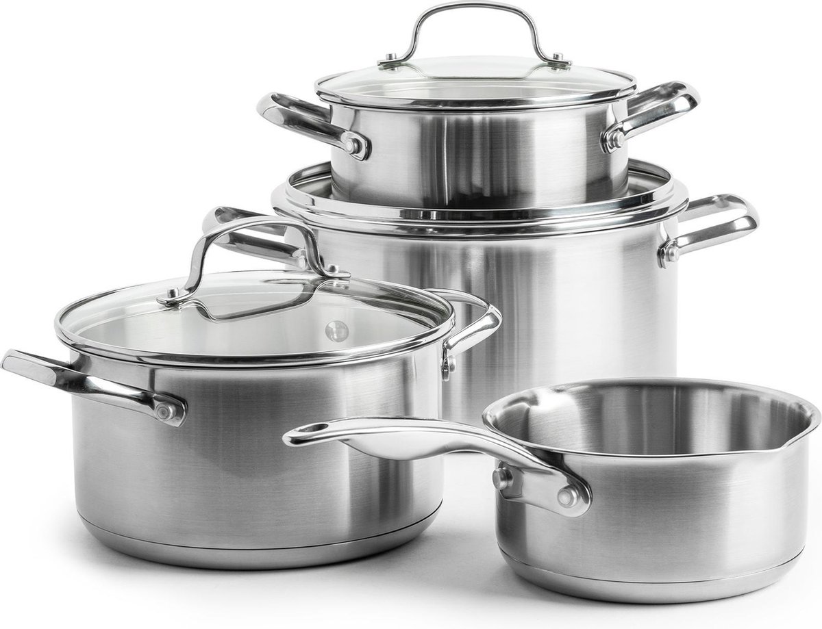 Dagelijkse Kost Kookpottenset 7-delig - Inox - alle Vuren