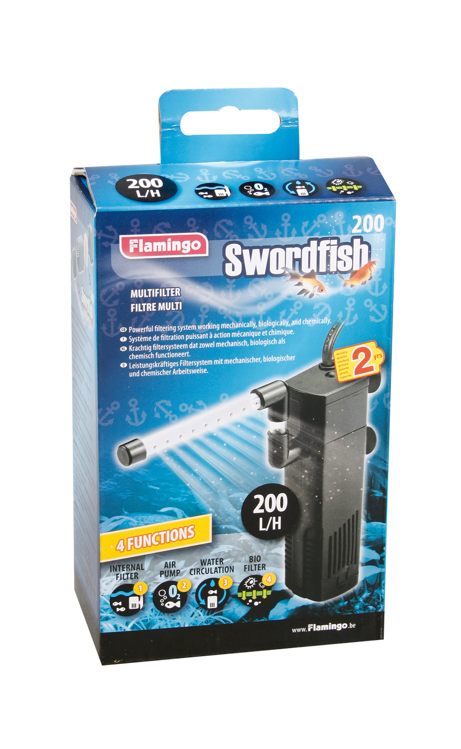Flamingo Binnenfilter Swordfish 200
