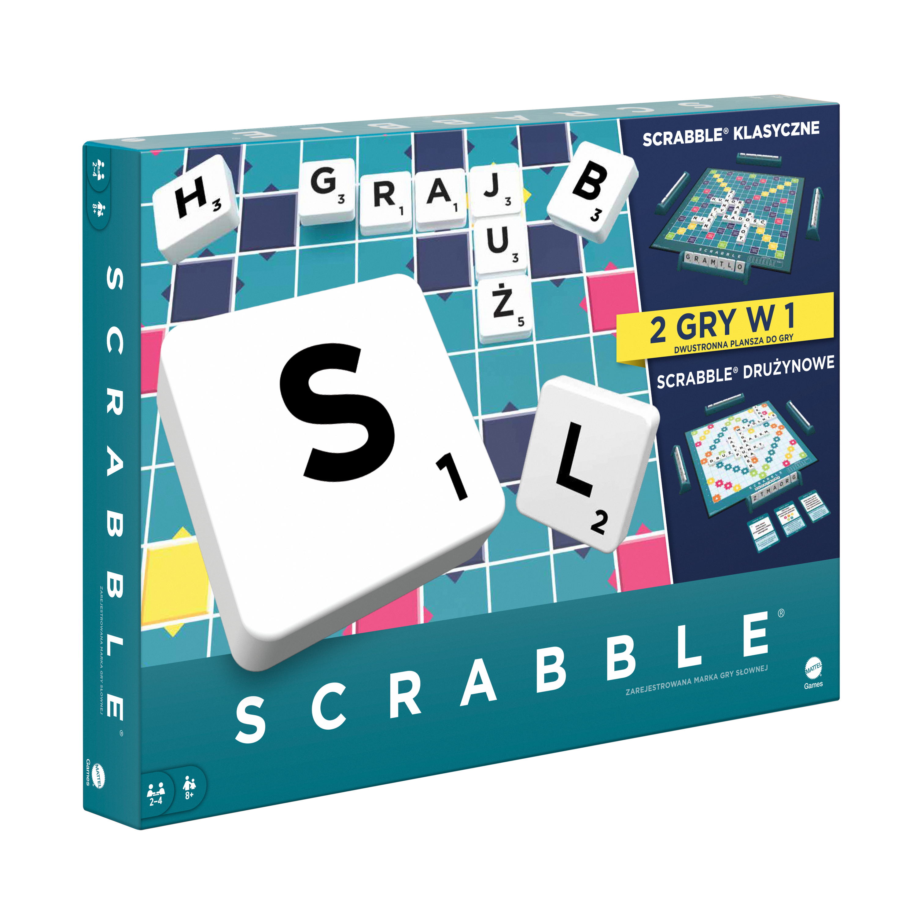 Scrabble Together - Bordspel - Twee spellen in een Scrabble Together - Bordspel - Twee spellen in een