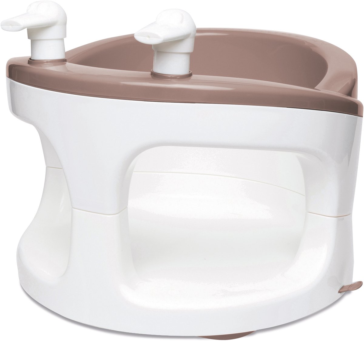 Bébé-jou Badring Uni Mocha Mousse-Wit