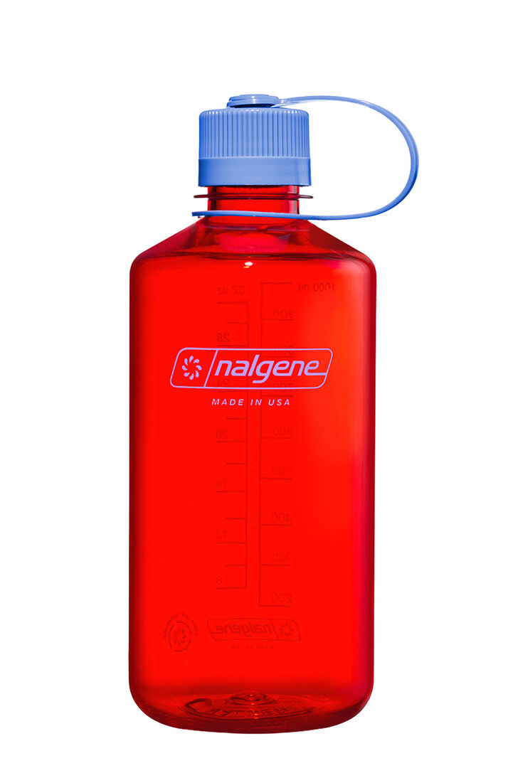 Nalgene Drinkfles Narrow-Mouth 1l Marmalade Orange Lekvrij - Vaatwas en Diepvriesbestendig