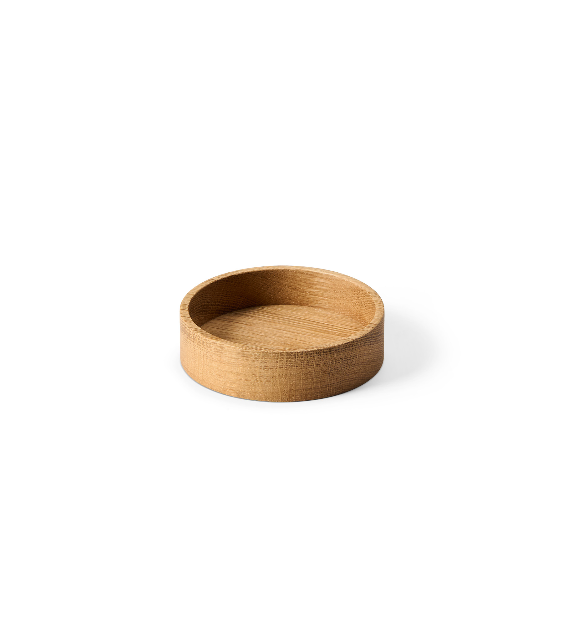 LindDNA Woodbox Coaster Circle Nature 11x3 cm - Eikenhout