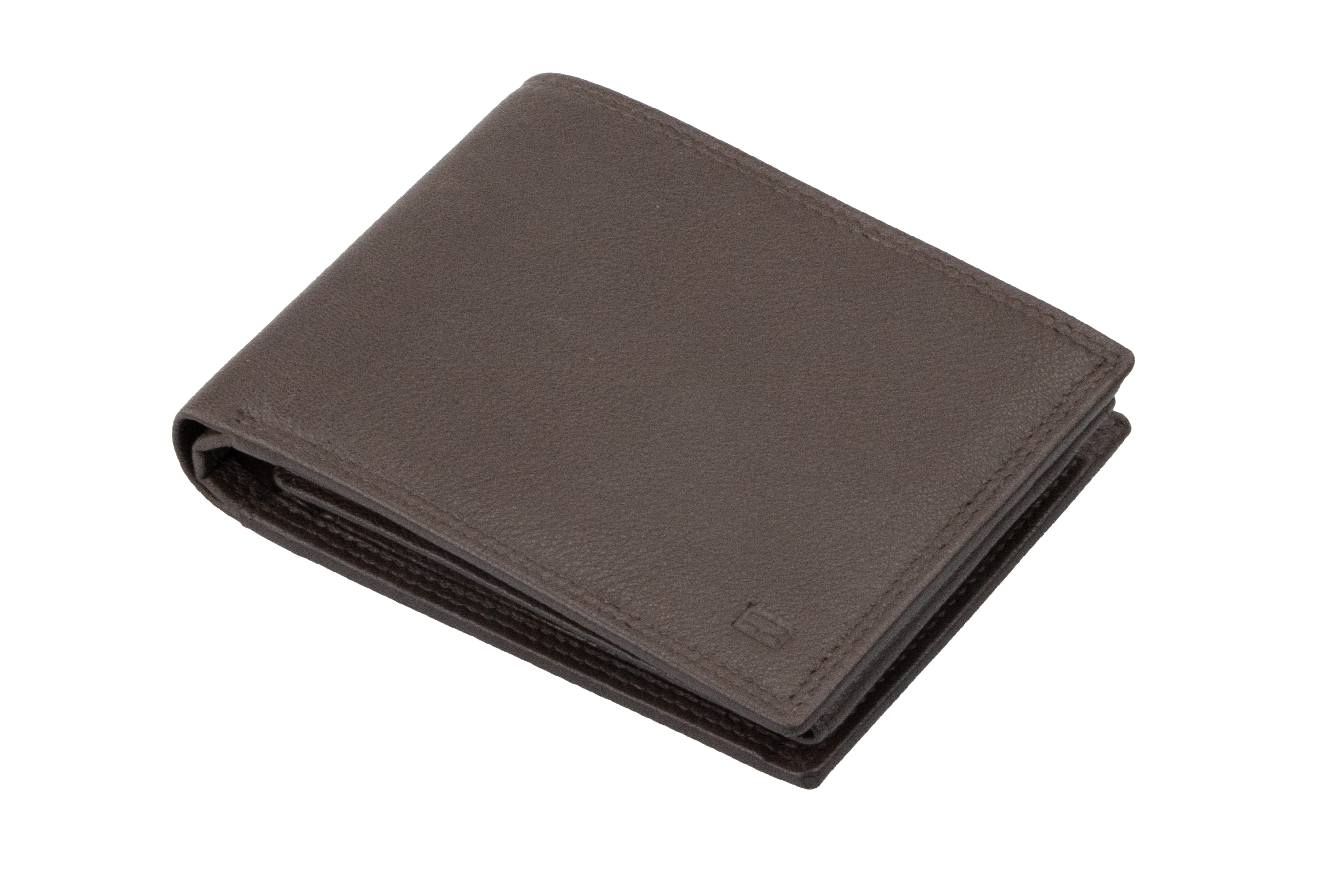 Garzini Bifold Portefeuille RFID Brown 12x9x2.5 cm