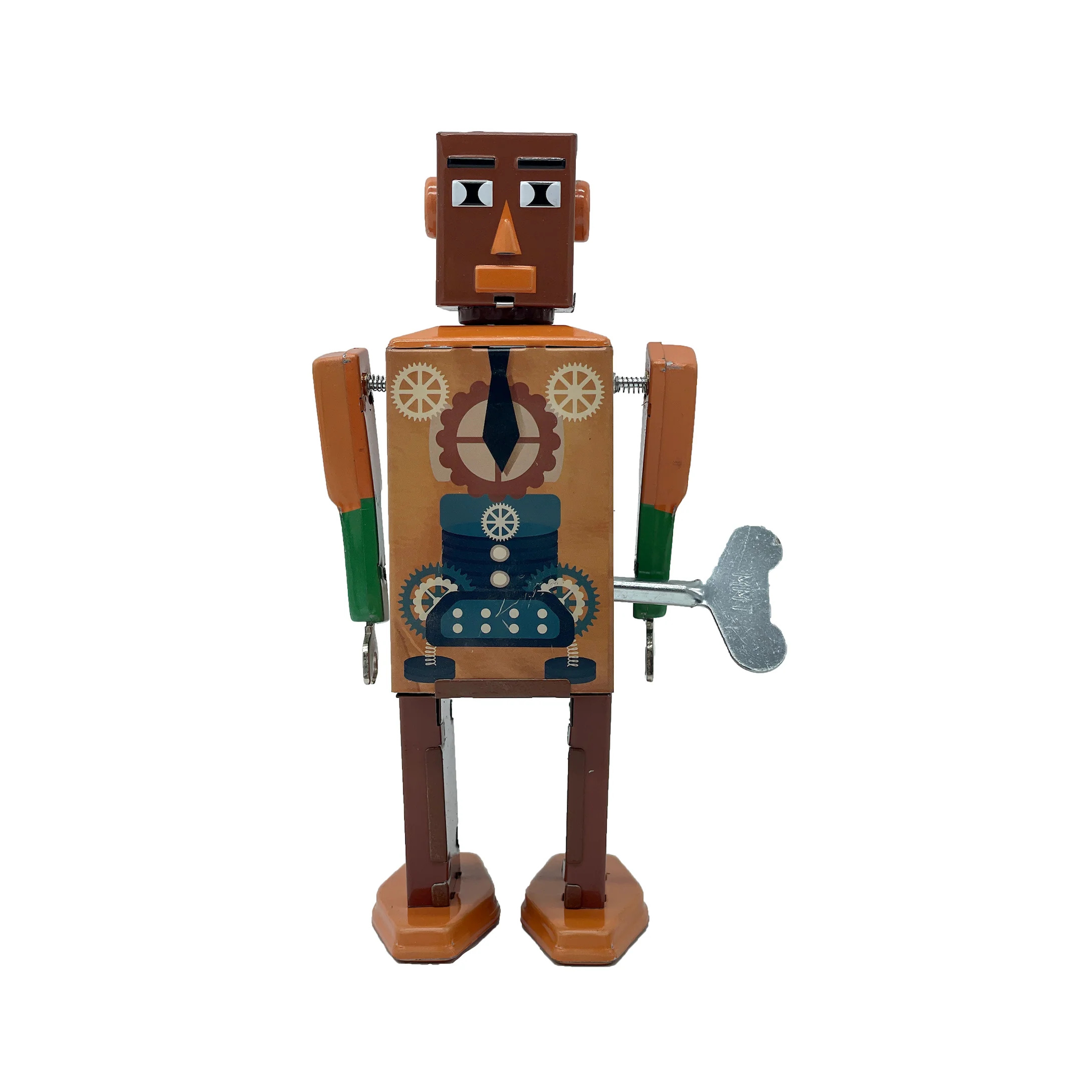 Mr&Mrs Tin Wind Up Tin Robot BusinessBot