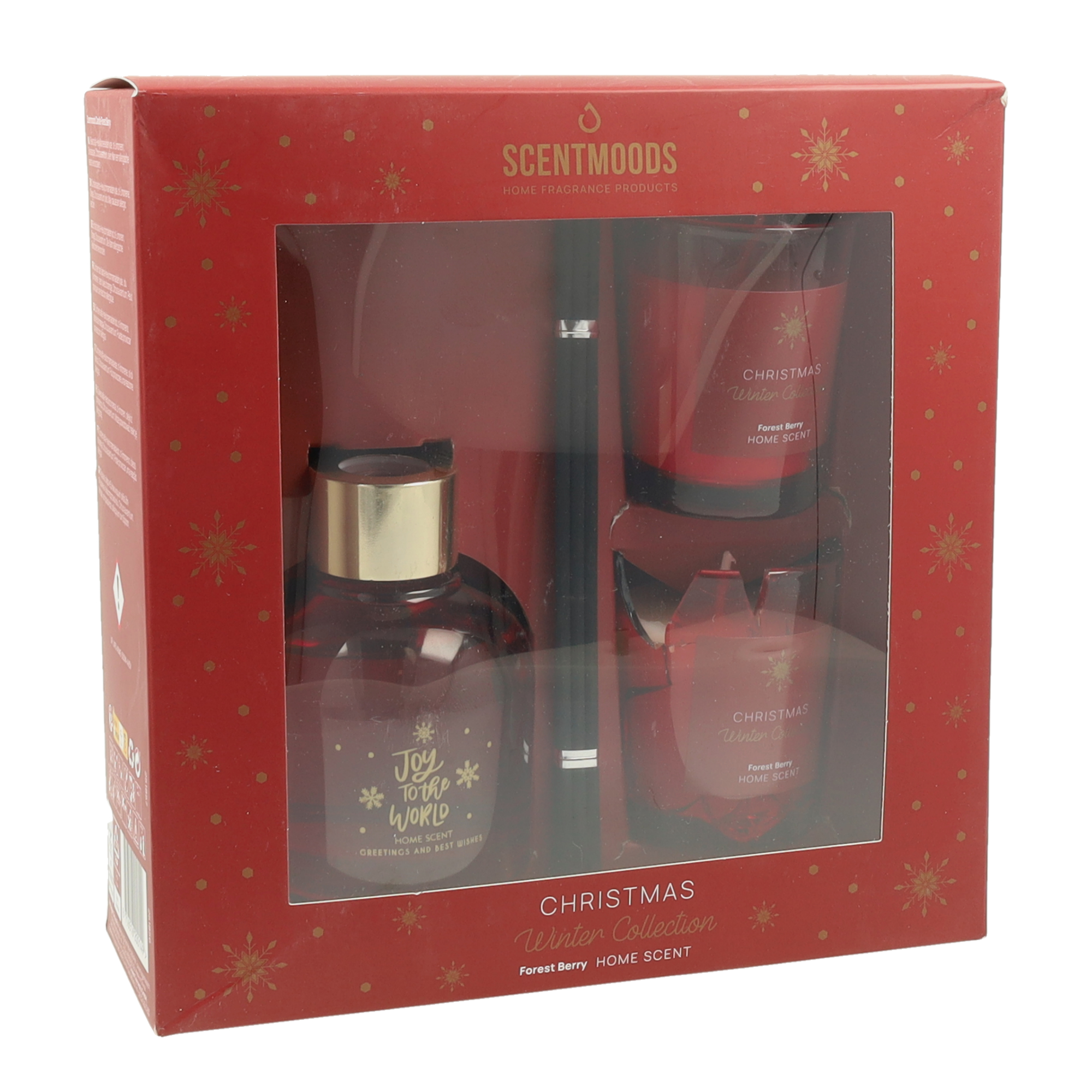 Scentmoods Geurdiffuser & 2 Kaarsen Forest Berry Set