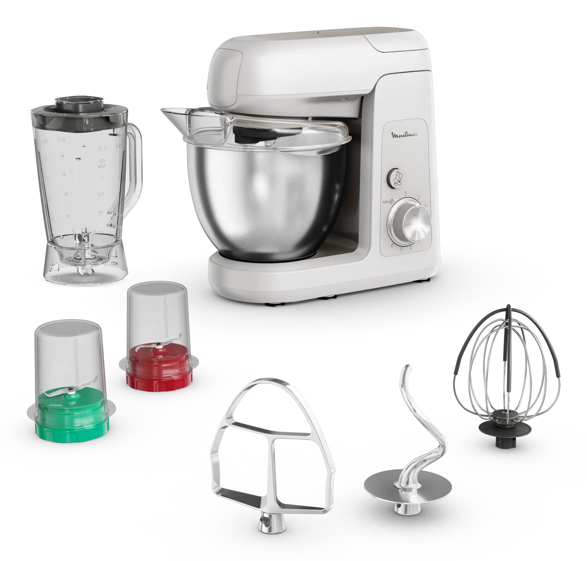 Moulinex Bake Partner Keukenrobot 1100 Watt, 8 speed, 4.6 L., compleet
