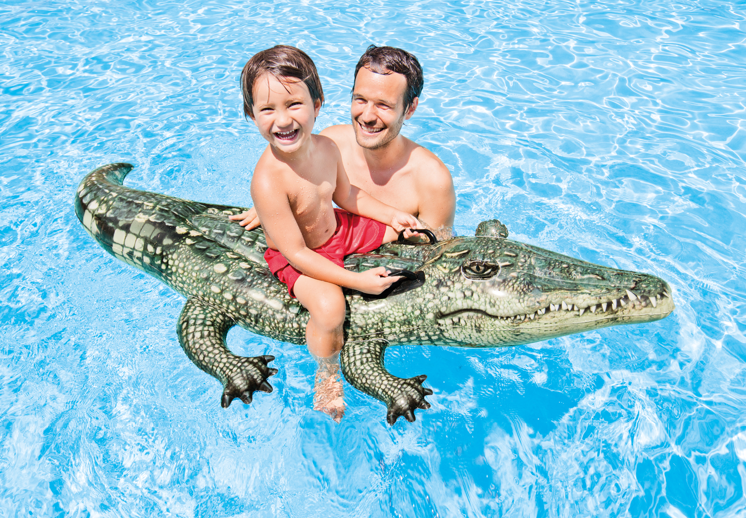 Intex opblaasbare Alligator ride-on 170x86cm