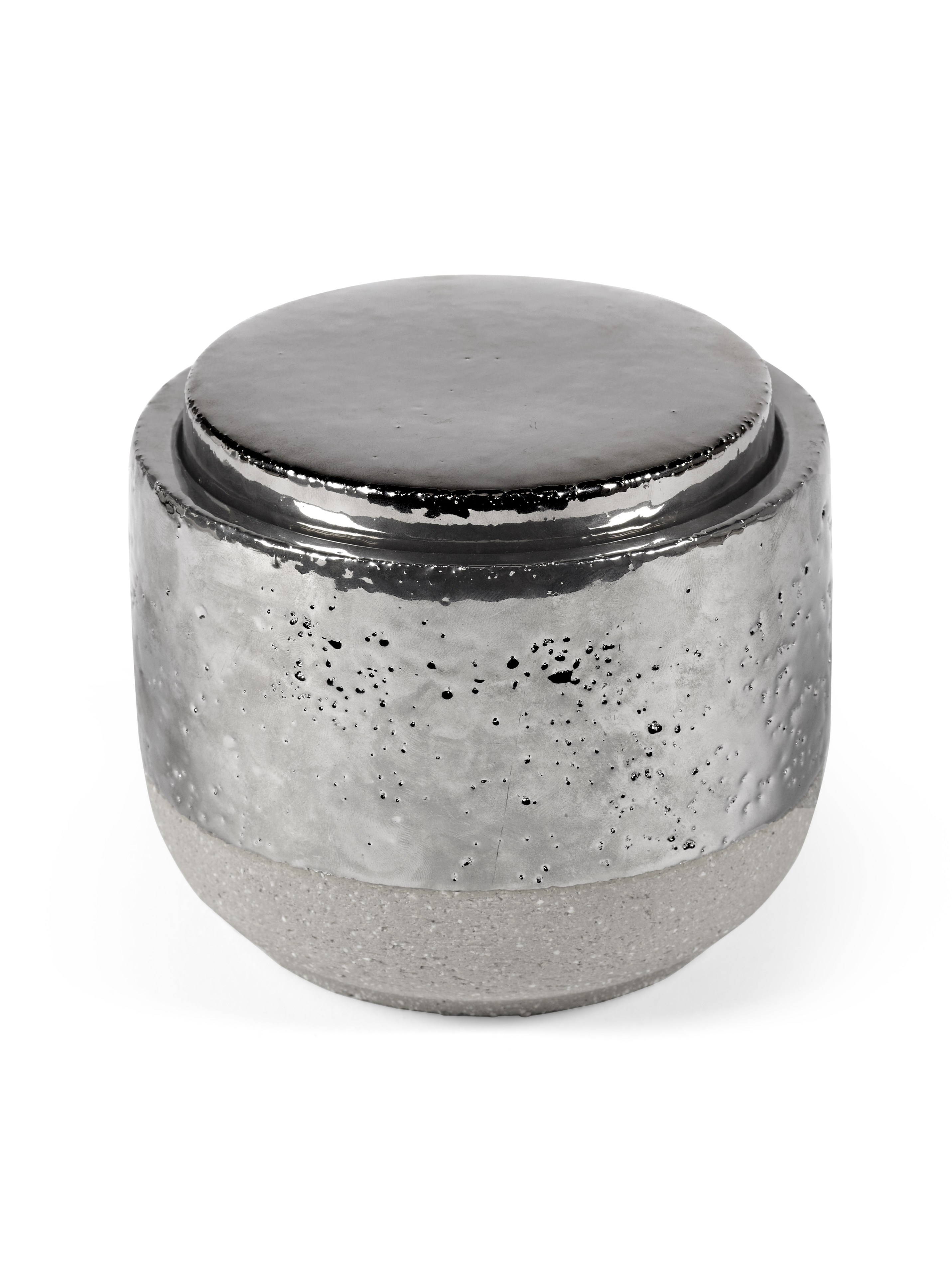 Serax Geurkaars Jasmine Silver Smoked L - 14x11 cm - by Piet Boon