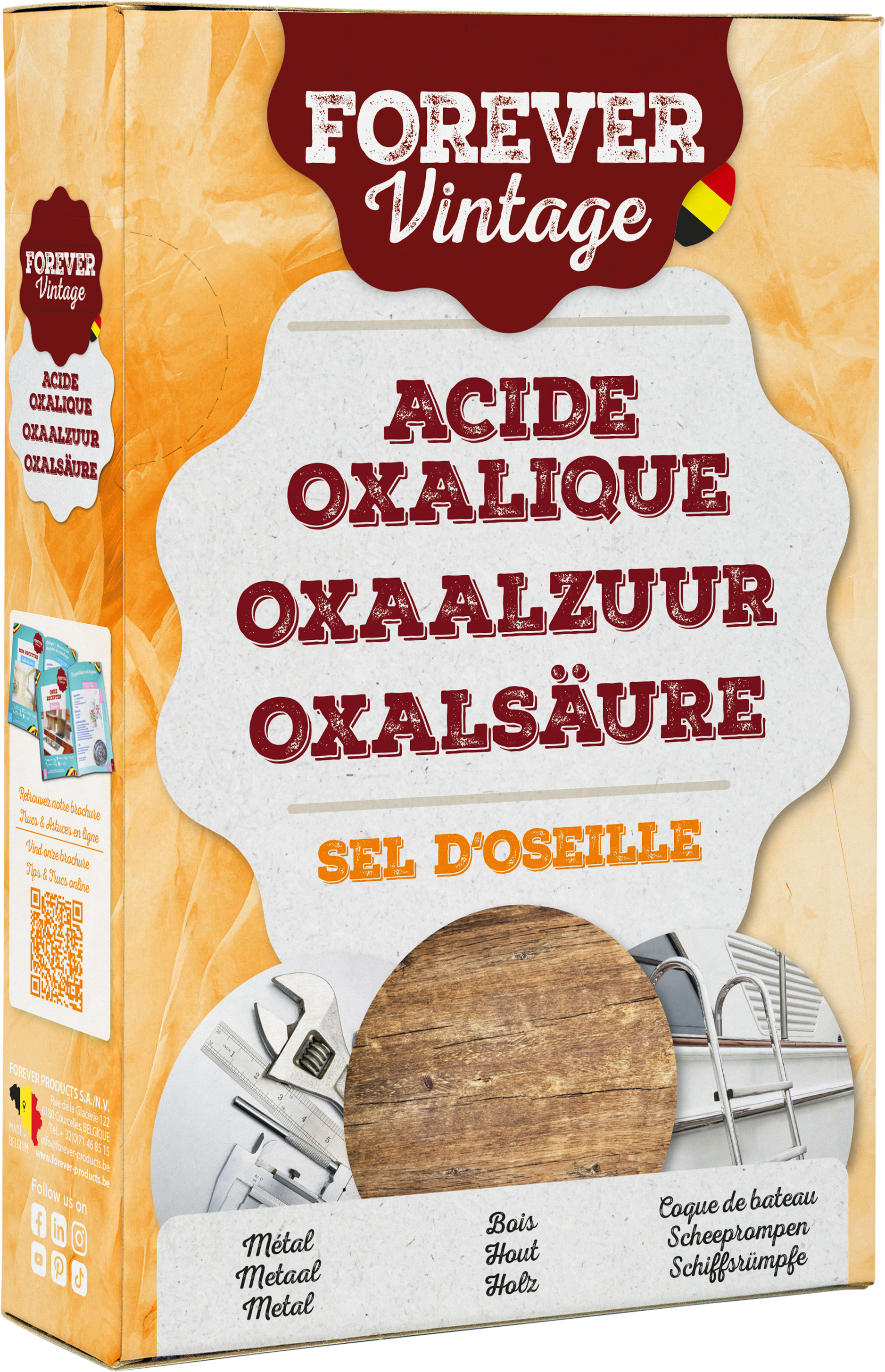 Forever Oxaalzuur 350 g wordt opgelost in Water Ontweringswater