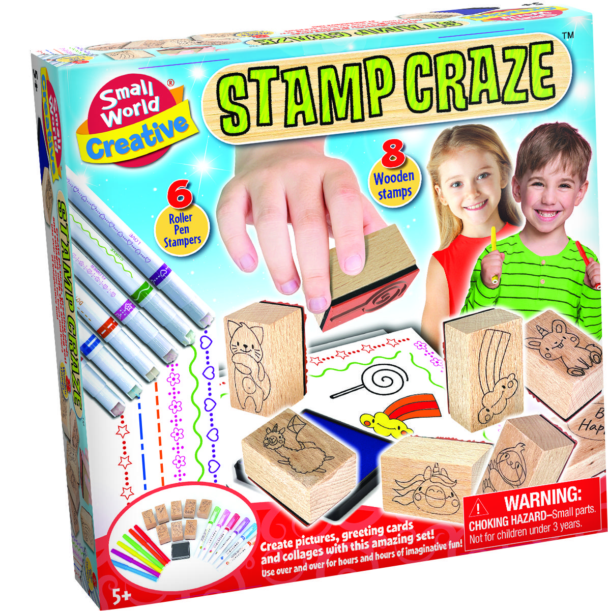 Creative Stamp Craze, Stempelset met 8 stempels