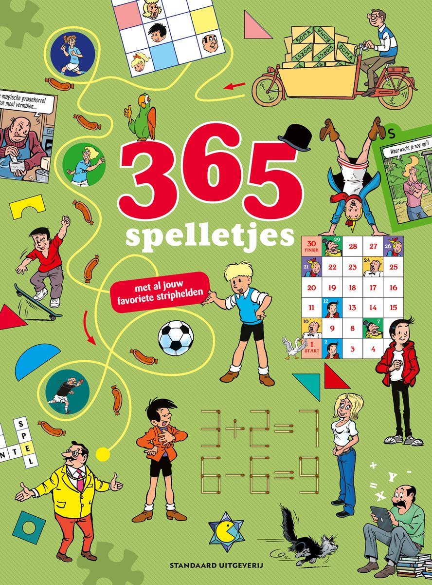 365 Spelletjes met al jouw favoriete Stripfiguren - Jef Nys