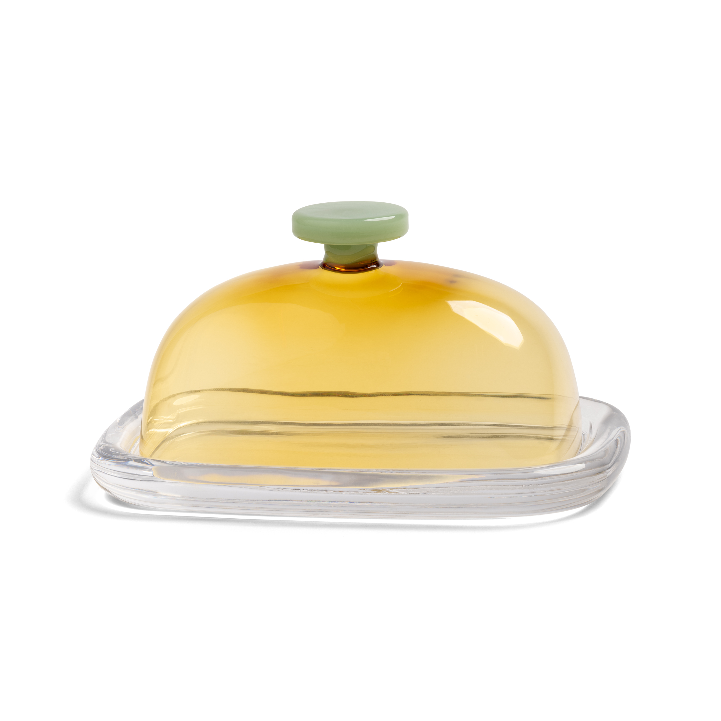 Klevering Boterschaal Cantine Yellow 19x12.5x10 cm - Borosilicaatglas