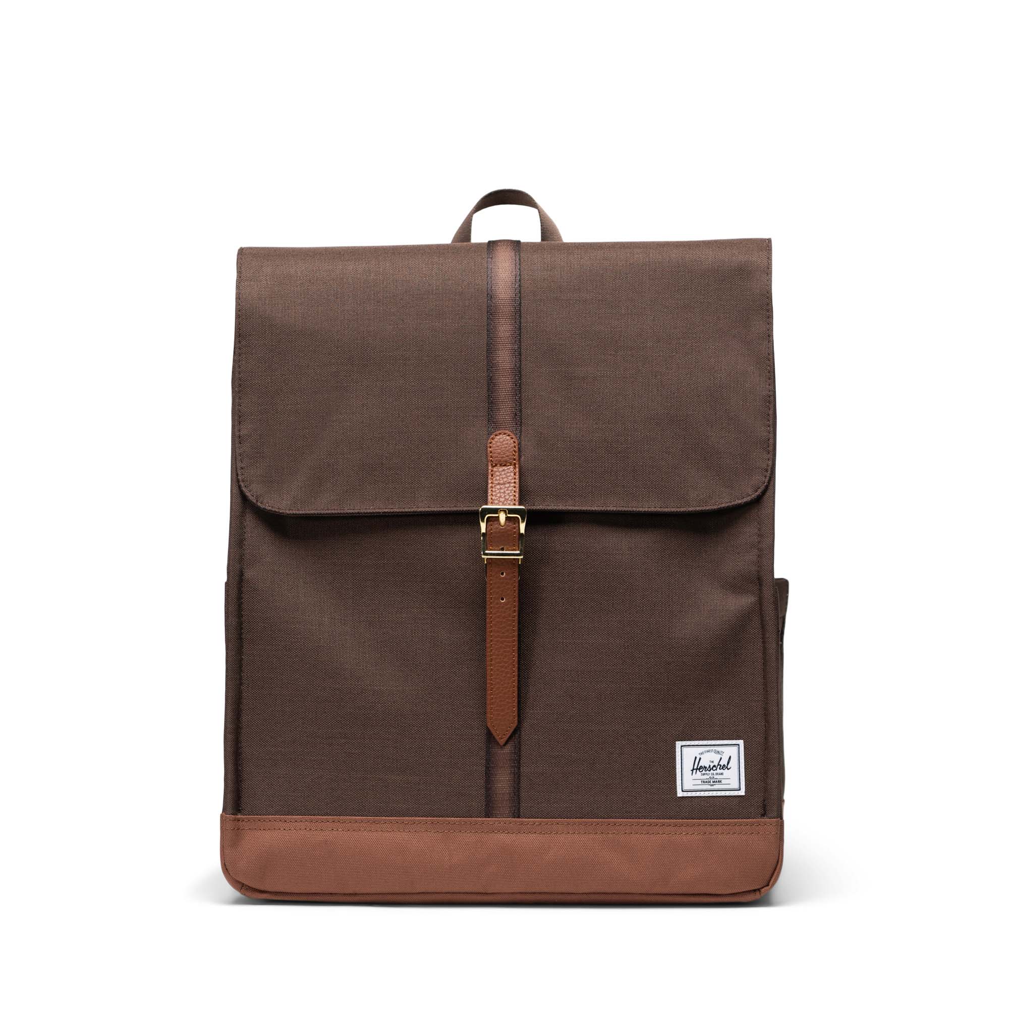 Herschel City Rugzak 16l Chocolate Brown Crosshatch/Sadle Brown