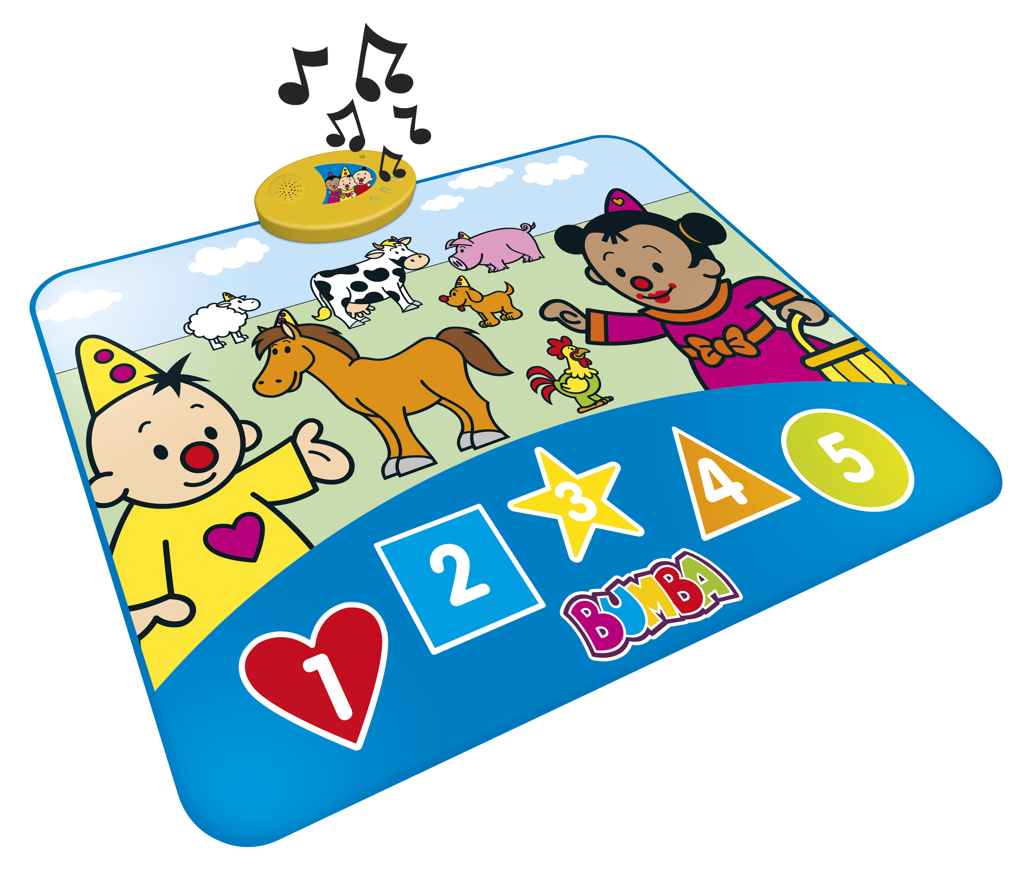 Bumba Speelmat Interactief Dieren 90x70 cm