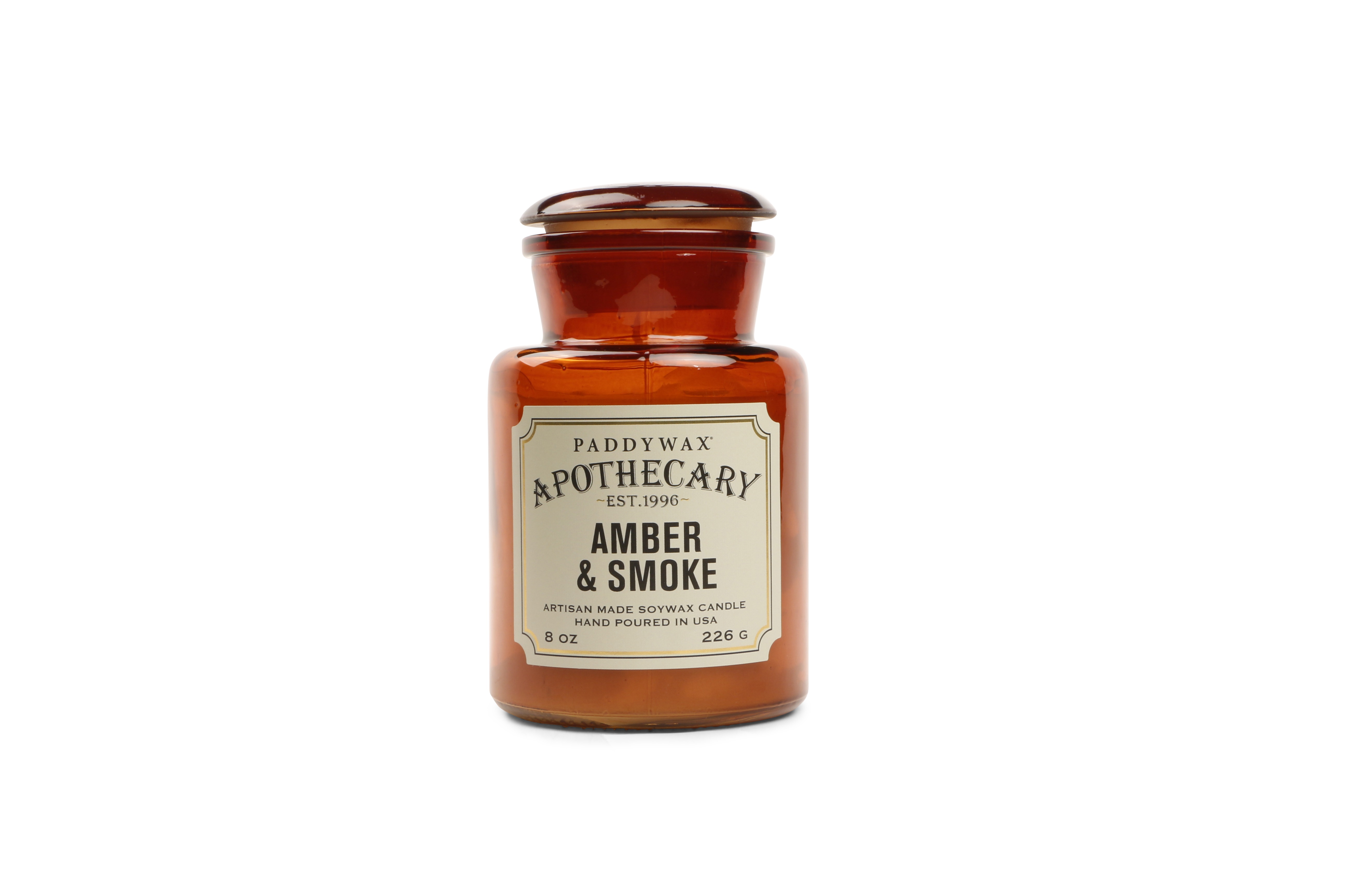 Paddywax Geurkaars Apothecary Amber & Smoke 226g - Glas