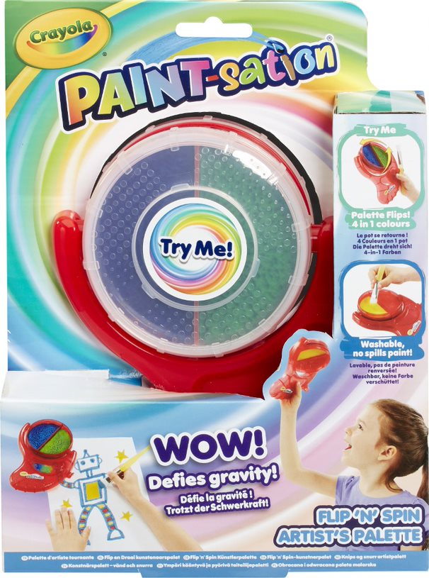Crayola Paint-Sation Verfpalet FlipNSpin Artist Palette
