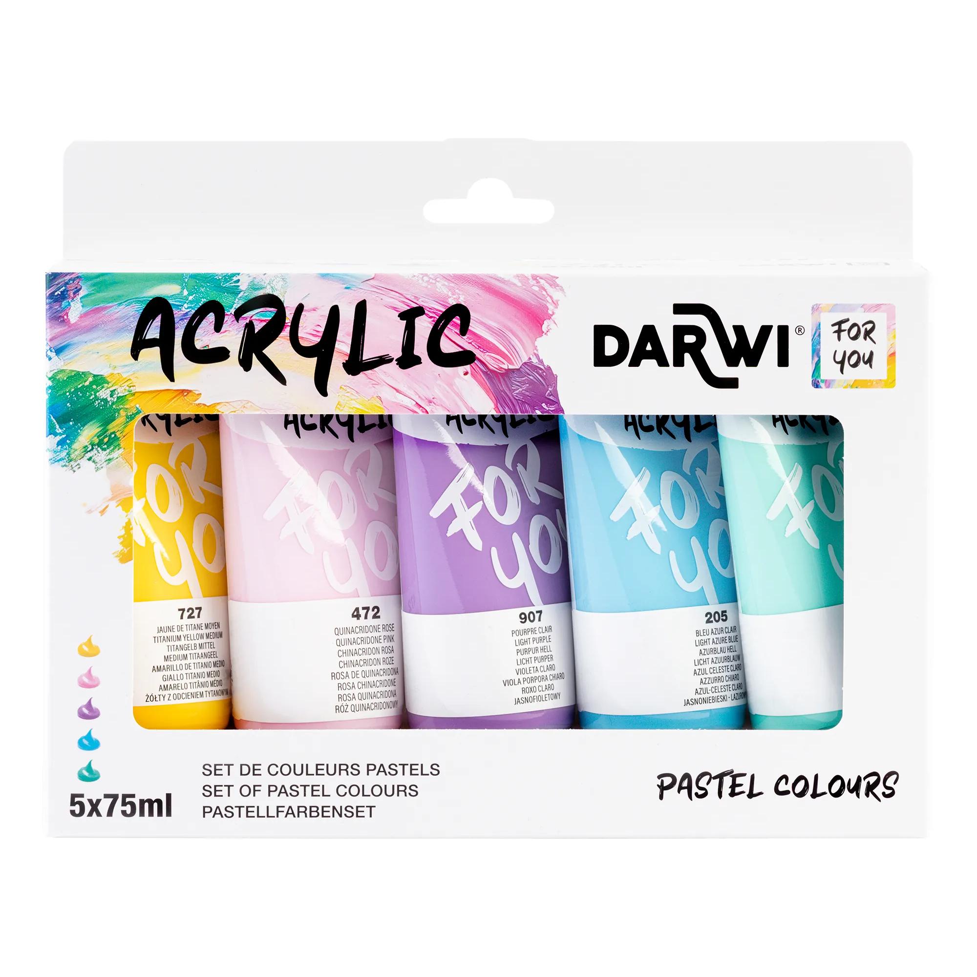 Darwi Acrylverf For You Pastelkleuren 5x75 ml