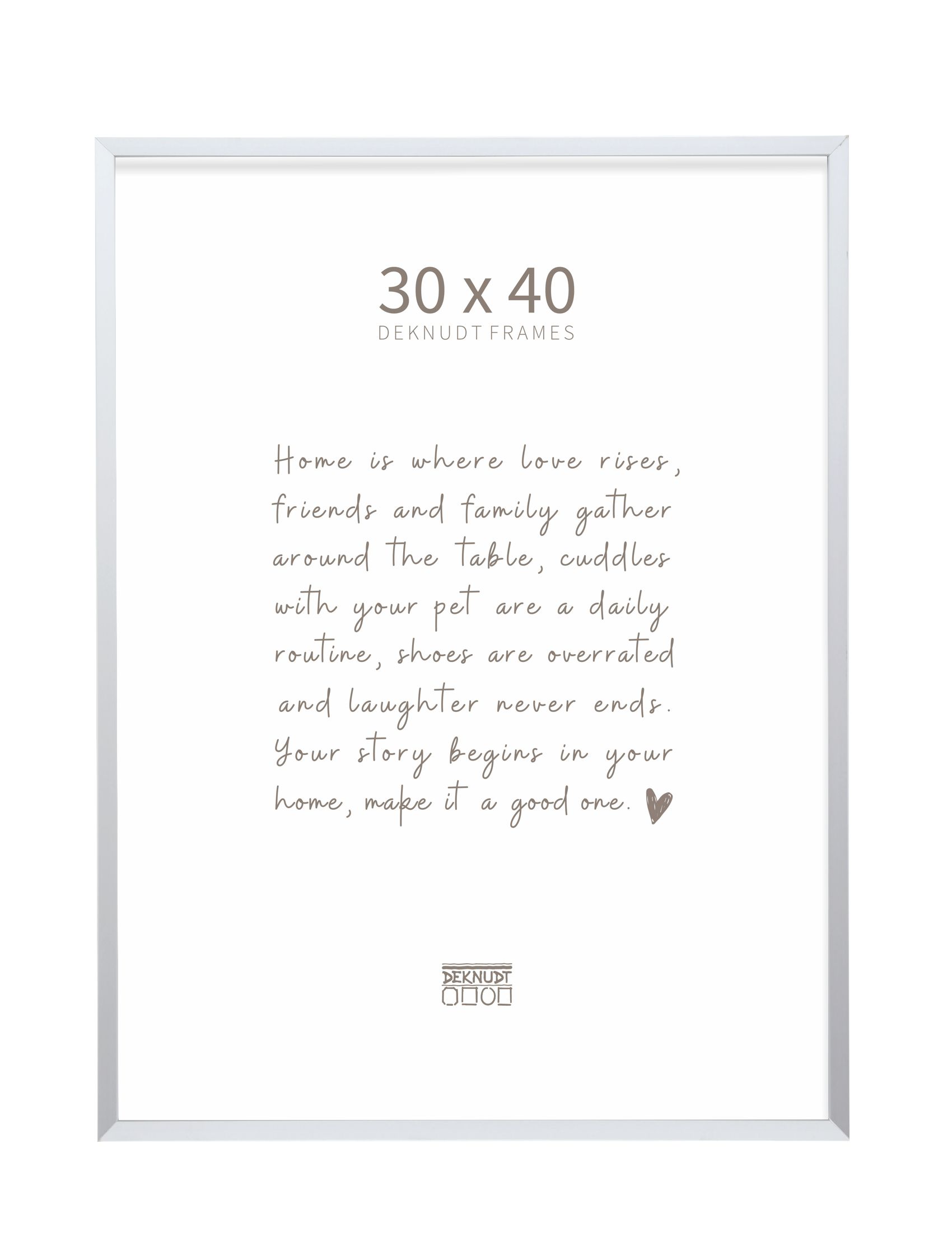 Deknudt Fotokader Aluminium Zilver 30x40 cm