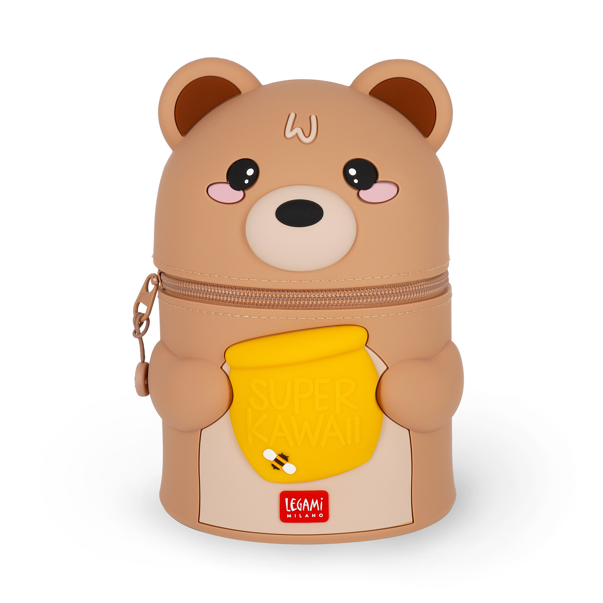 Legami Pennenrol Super Kawaii Teddy Bear - Honey Silicone 13x19x13 cm