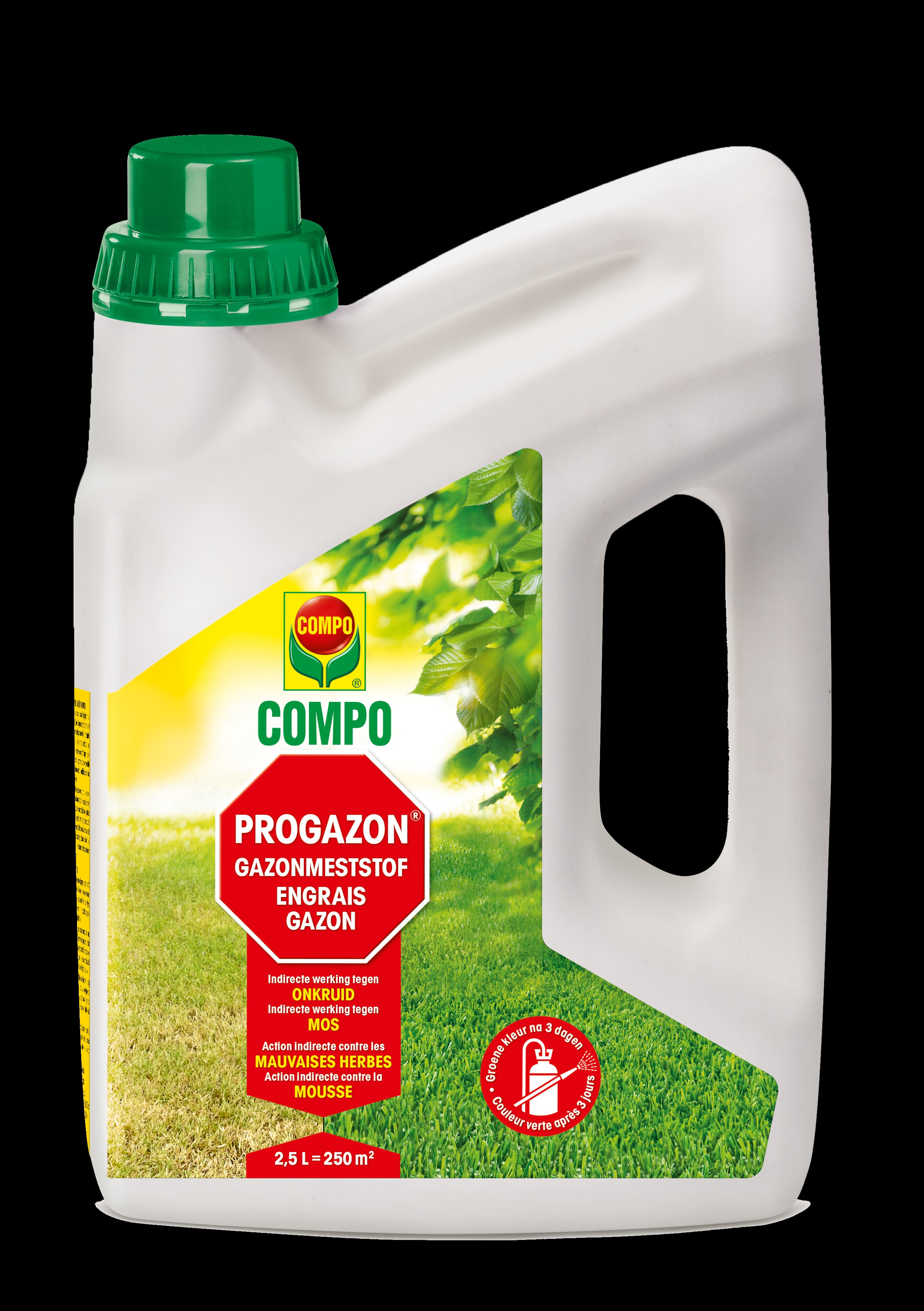 COMPO PROGAZON 2500ml vloeibare Meststof indirecte Werking tegen Onkruid en Mos