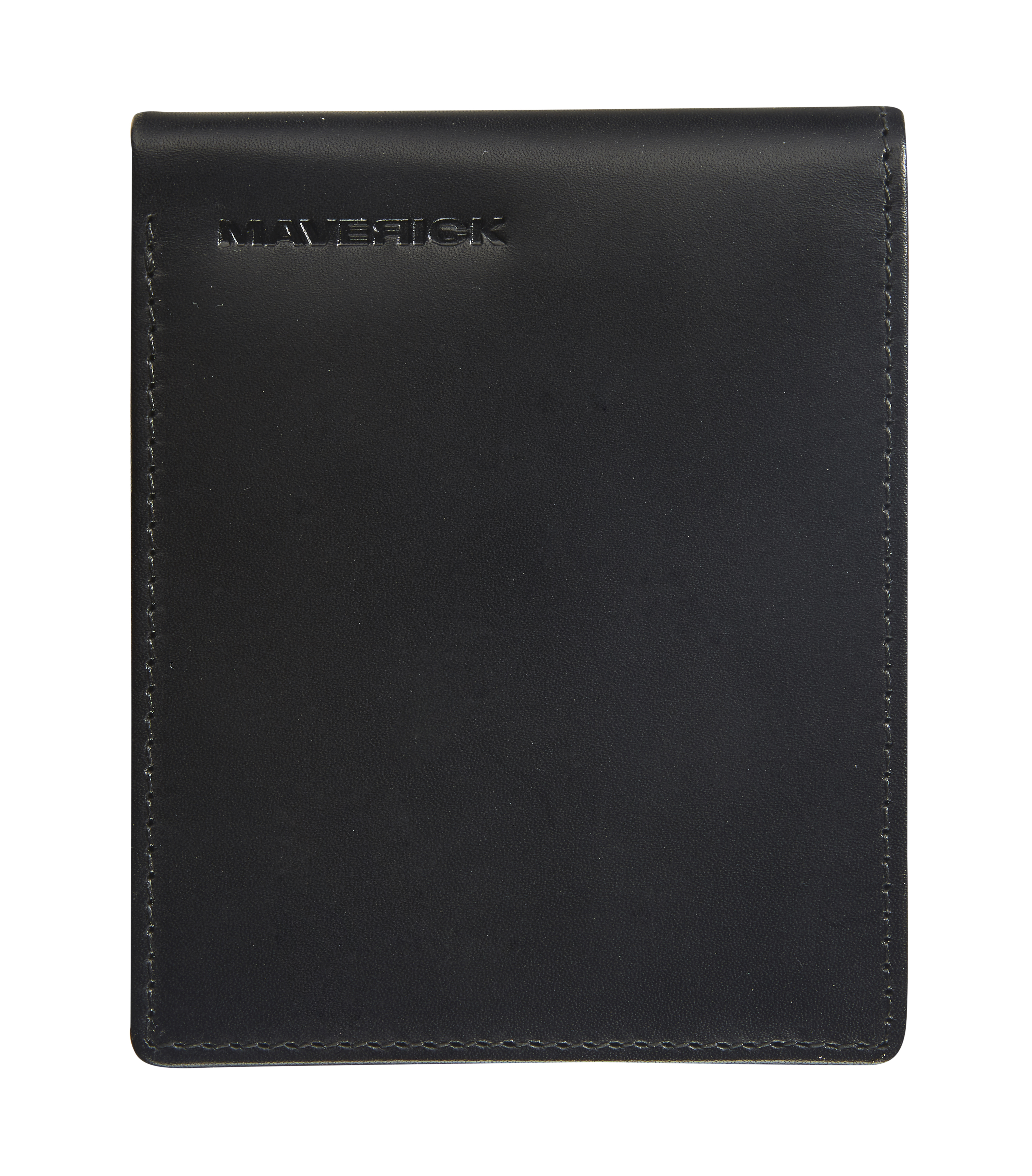 Maverick Billfold All Black RFID - 12.5x10x3.5 cm - Leder - met Rits