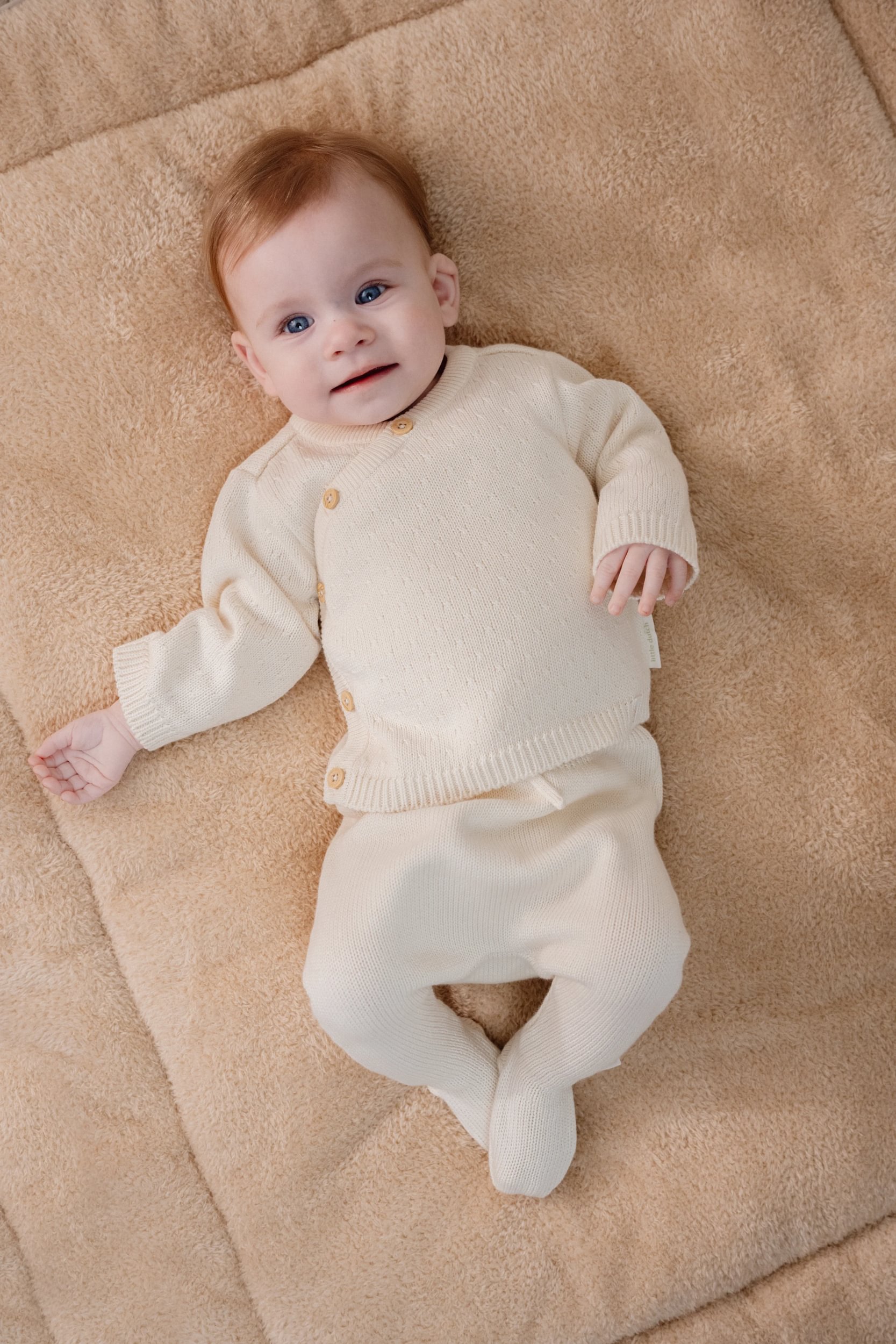 Little Dutch Vestje Tricot Nb Unisex Overslag Off White - 56