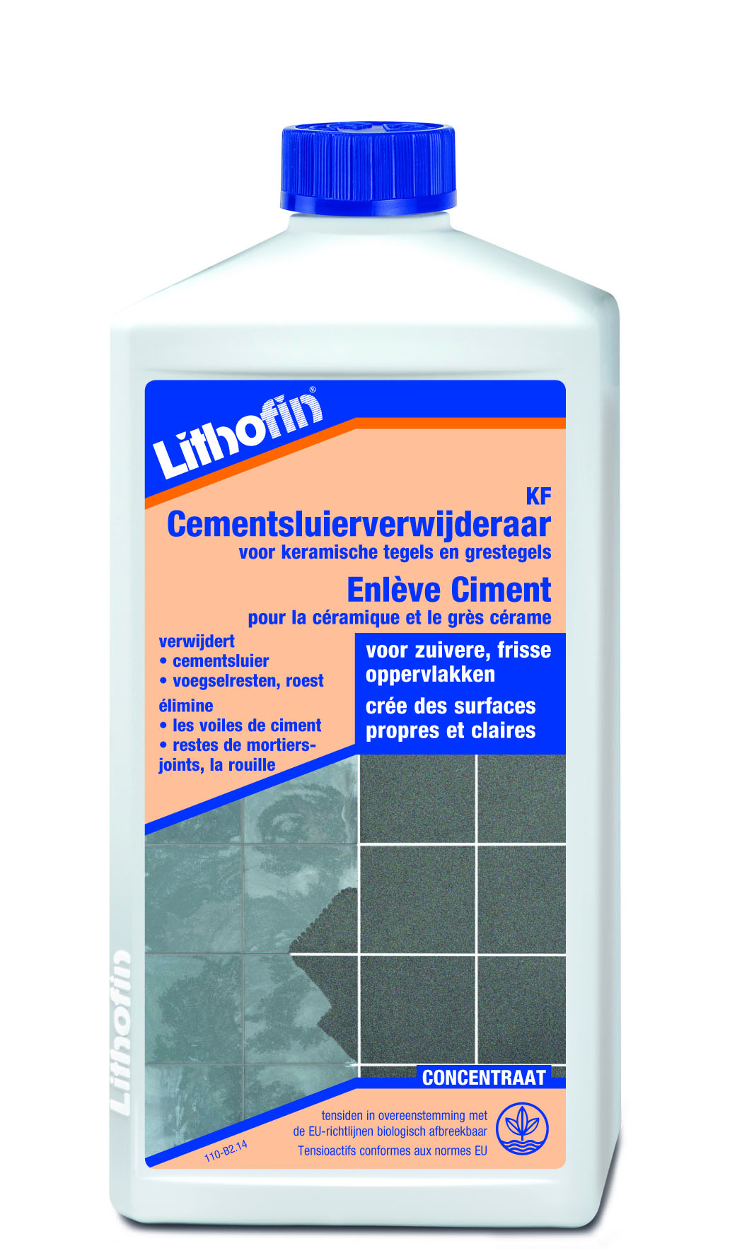 Lithofin KF Cementsluierverwijderaar keramische Vloeren 1 l