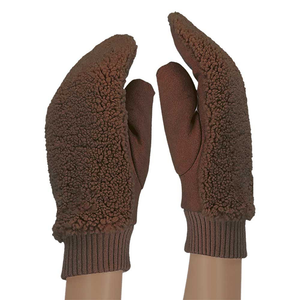 Sarlini Wanten Dames Knit Taupe - ONE SIZE