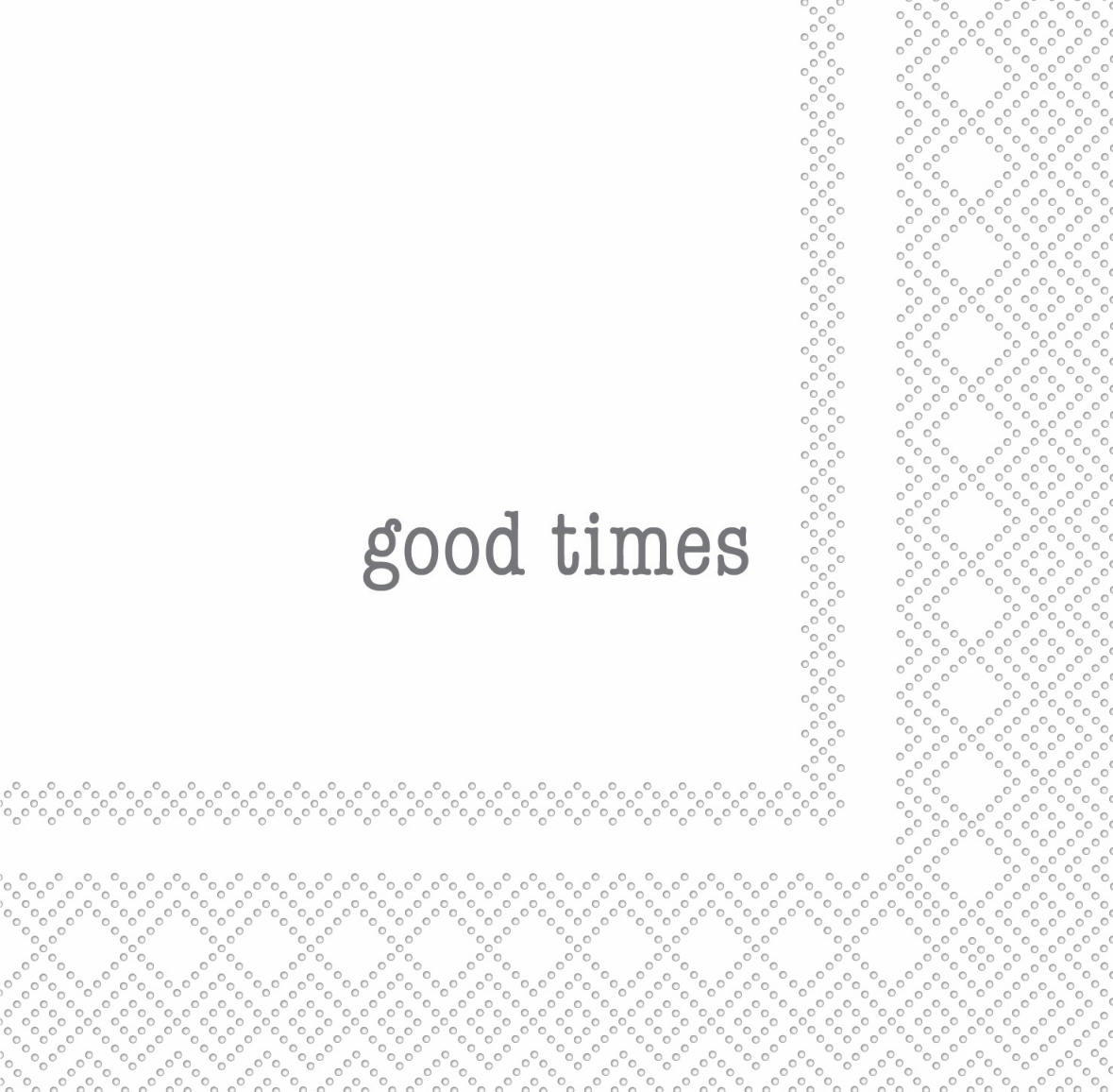 Sögne Cocktailservetten Good Times 12.5x12.5 cm 20 stuks