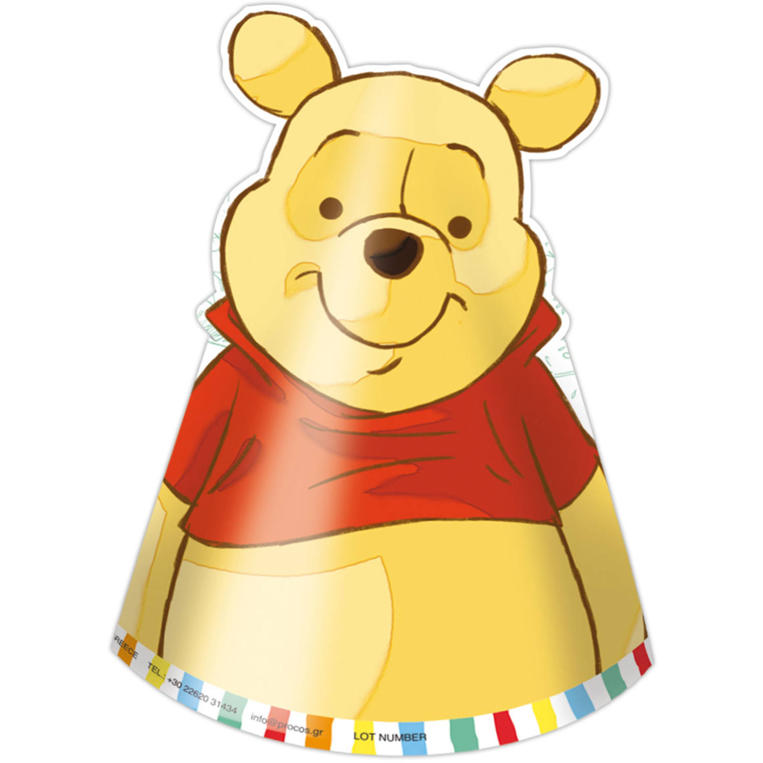 Winnie The Pooh Party Hoedjes 6 stuks