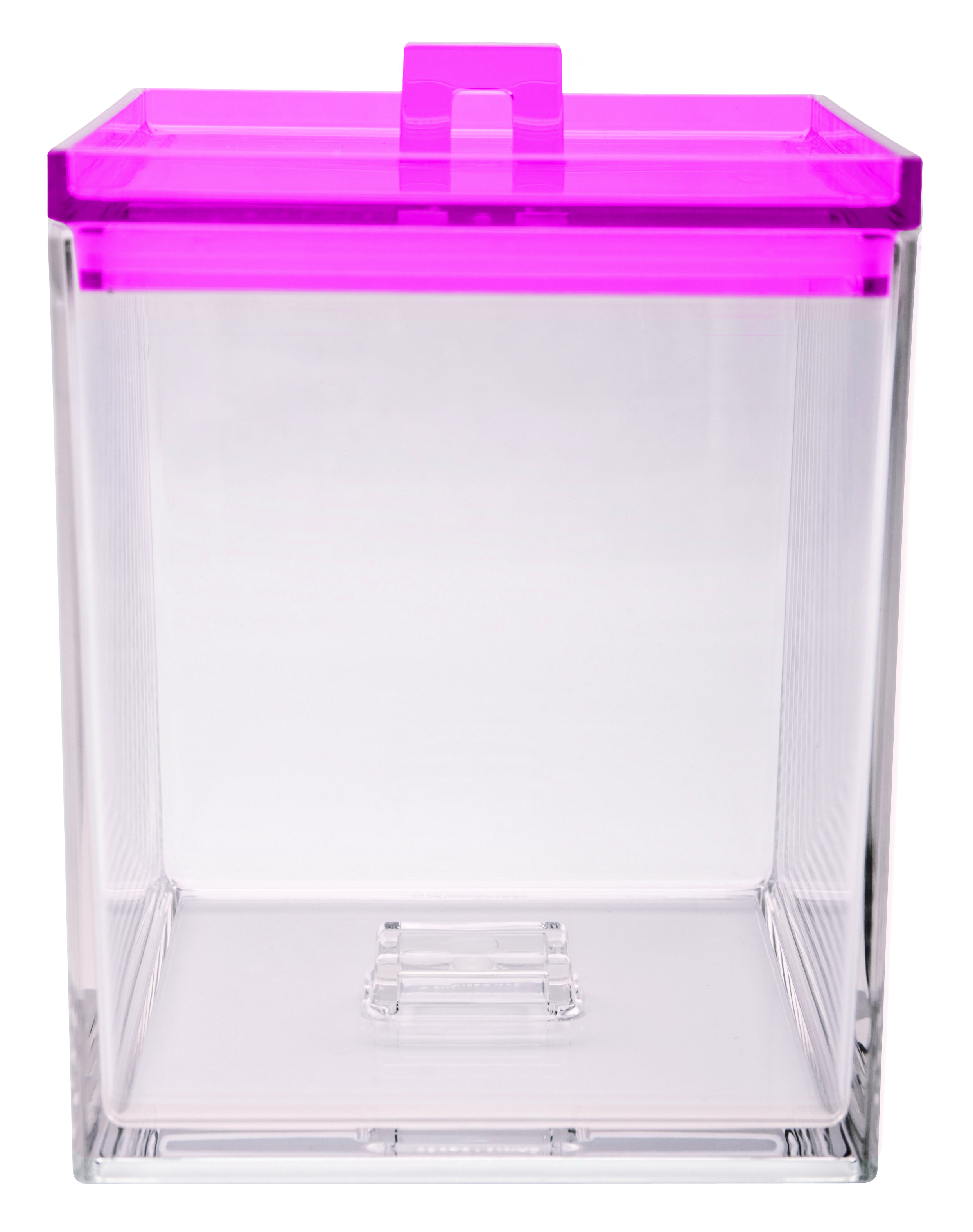 VOORRAADDOOS 1,4L TRANSPARANT/FUCHSIA ZAK