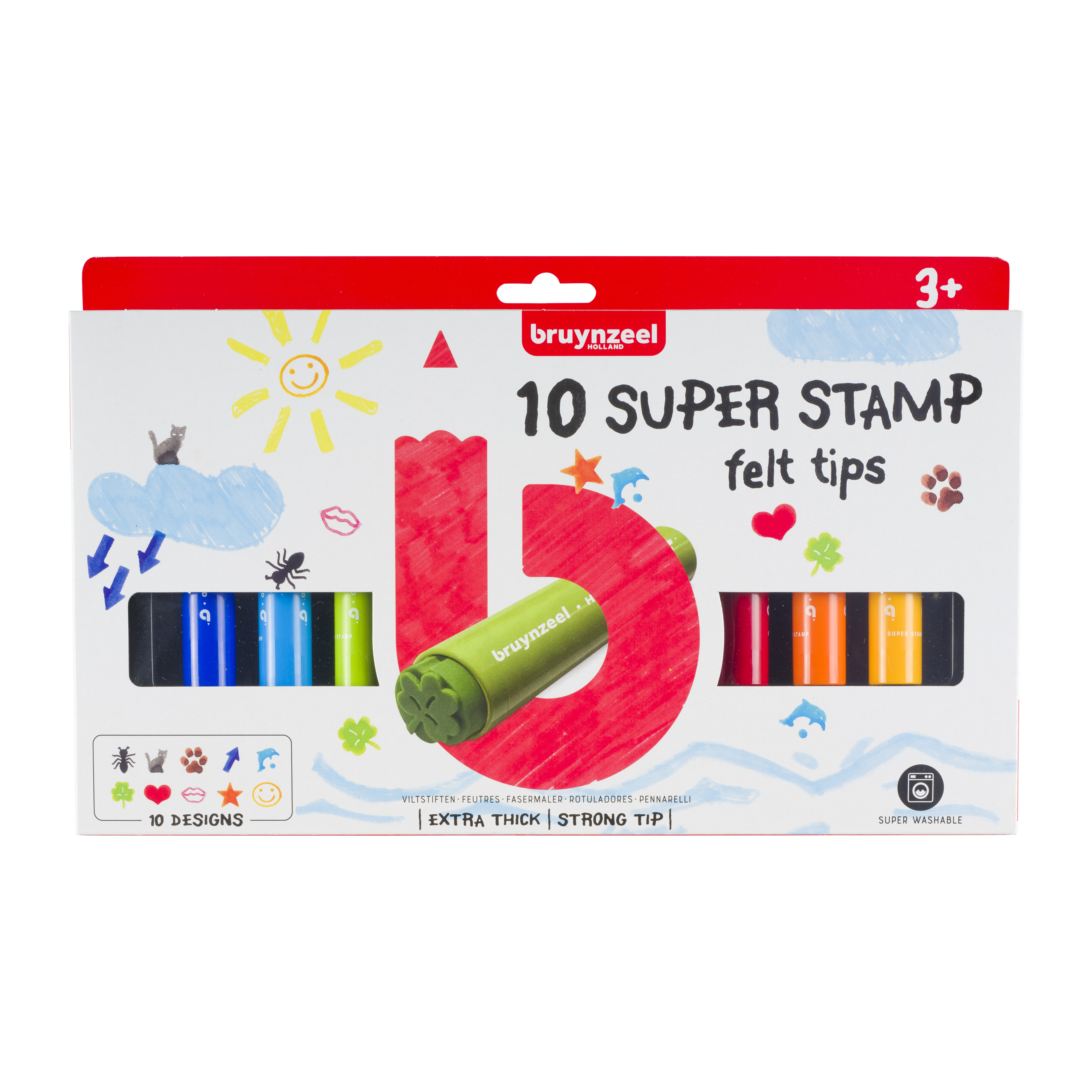 Bruynzeel Kids Mega Stempelstiften Set 10 Stuks