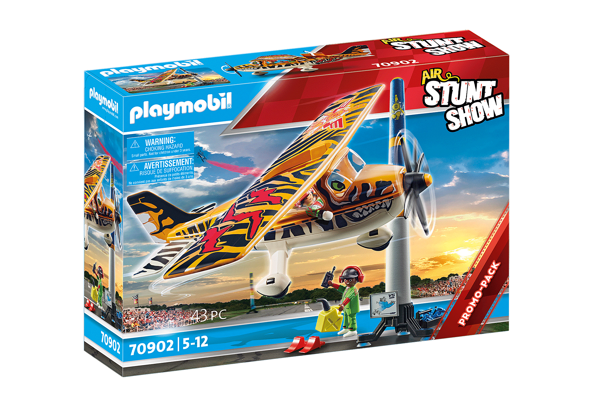 Playmobil Air Stunt Show 70902 PROMO Air Stuntshow Propellorvliegtuig