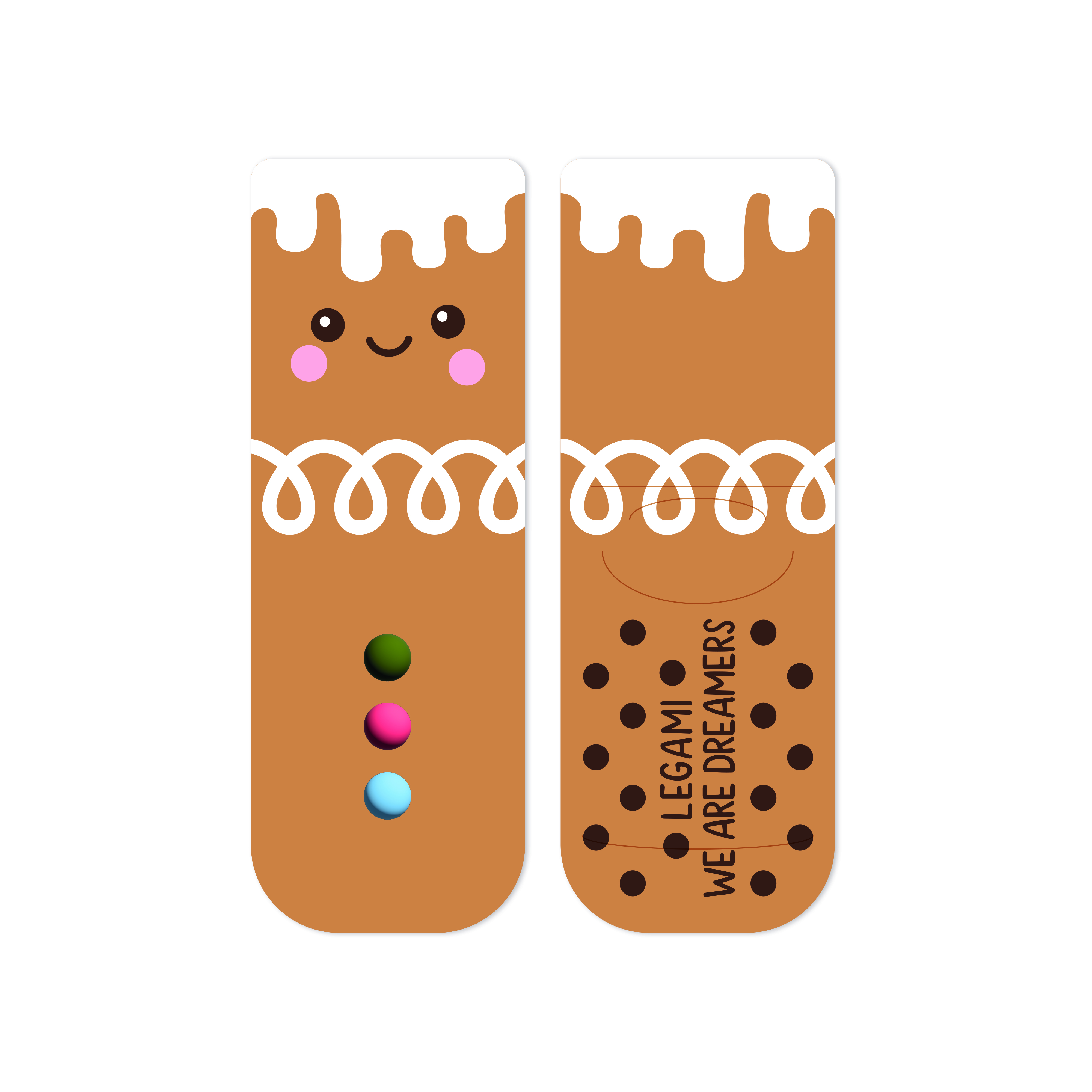 Legami Sokken It's A Match! Xmas Gingerbread - Kids - Antislip